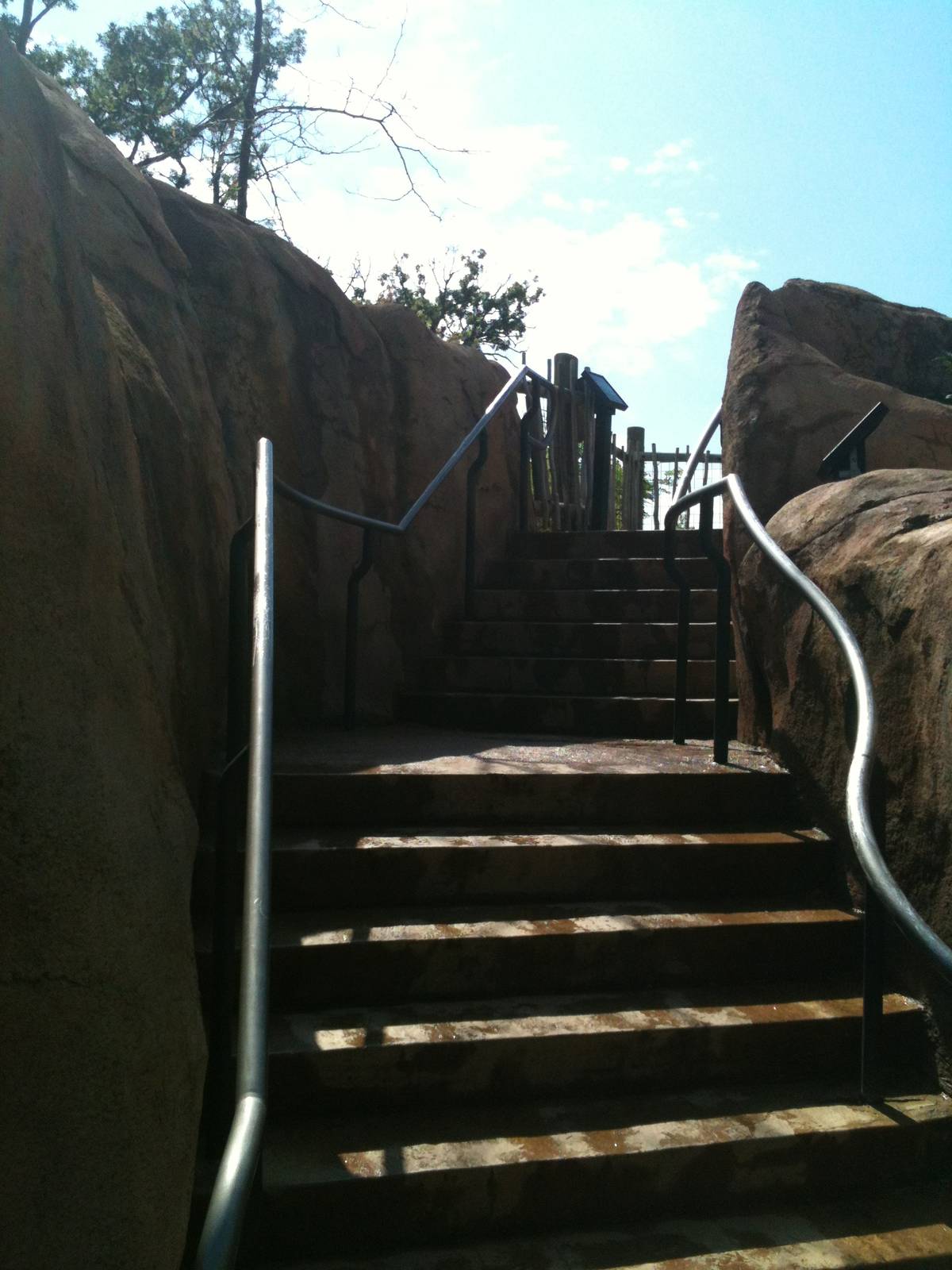 Africa-Stairs to the overlook.