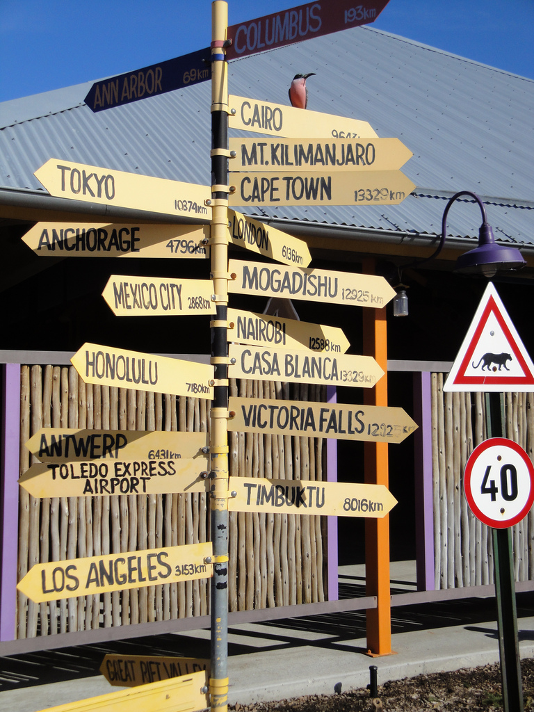 Africa! - Village Direction Signs