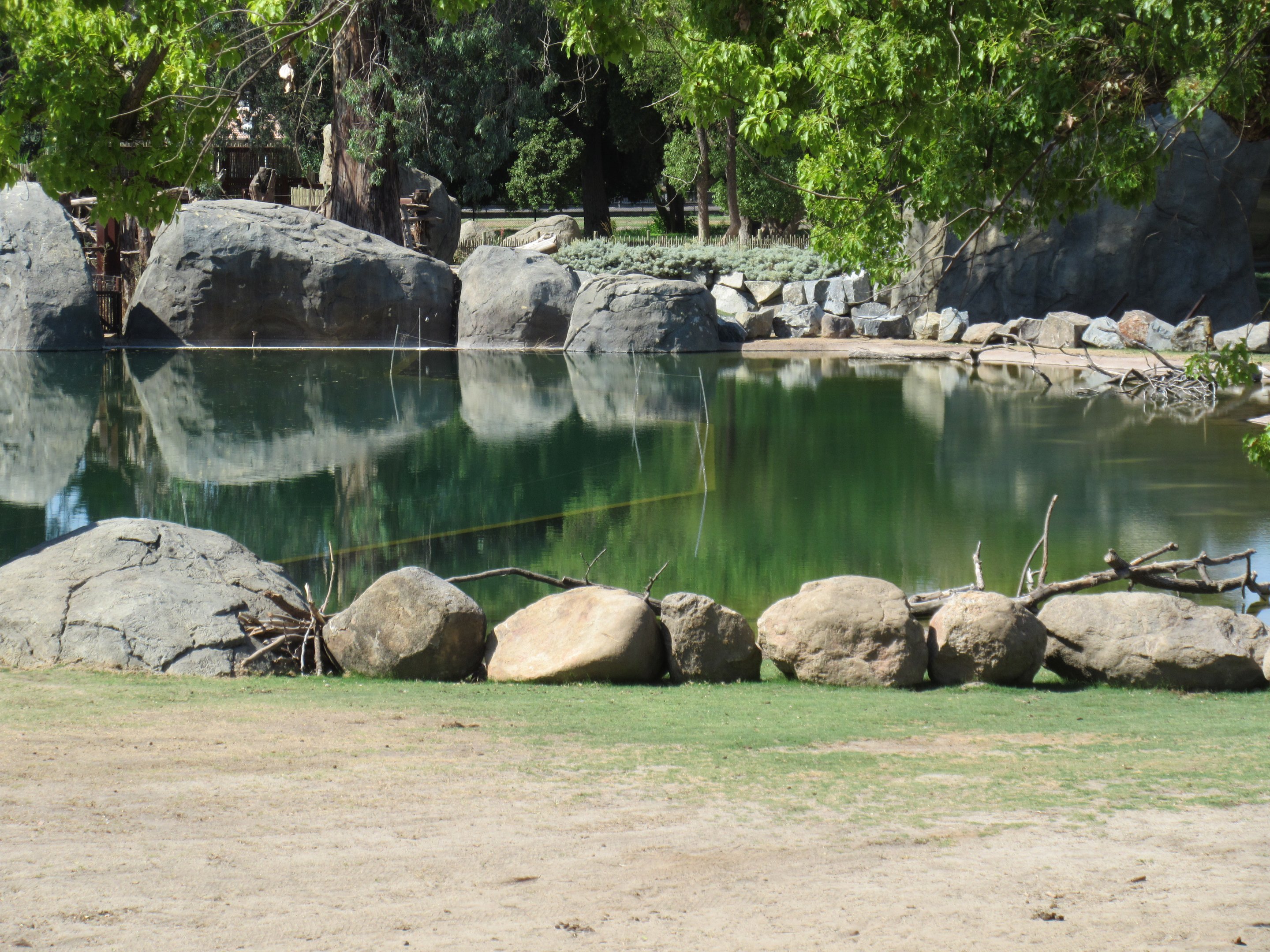African Adventure - see the divide in the water?