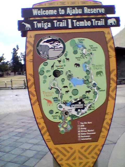 African Adventure trail map