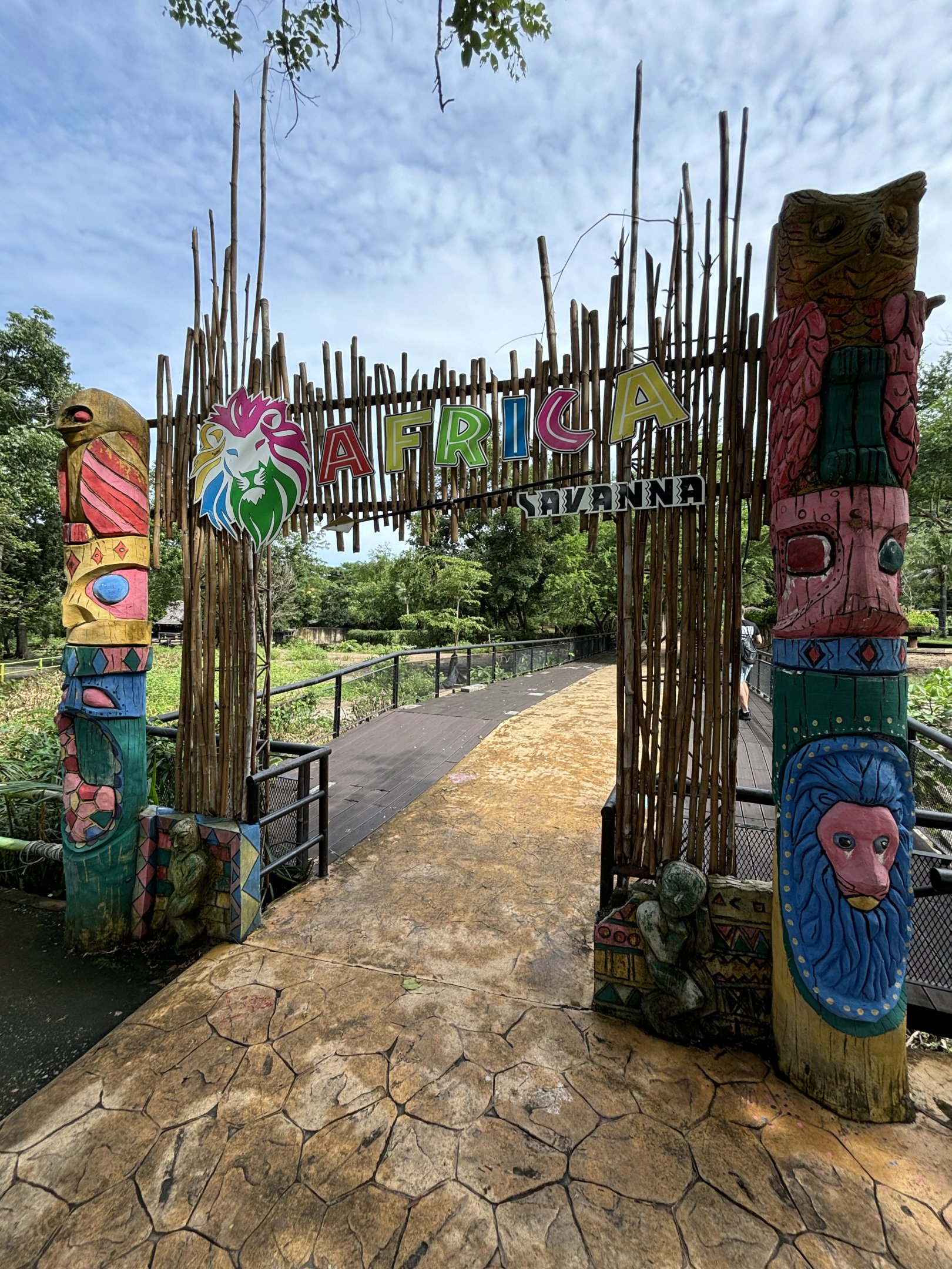 African Area - entrance sign