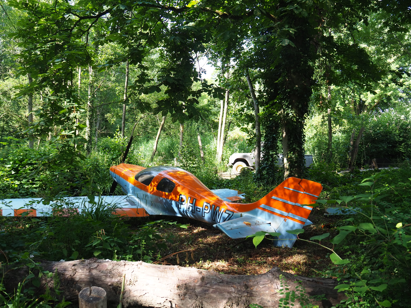 African area theming - Crashed small plane, 2020-06-12