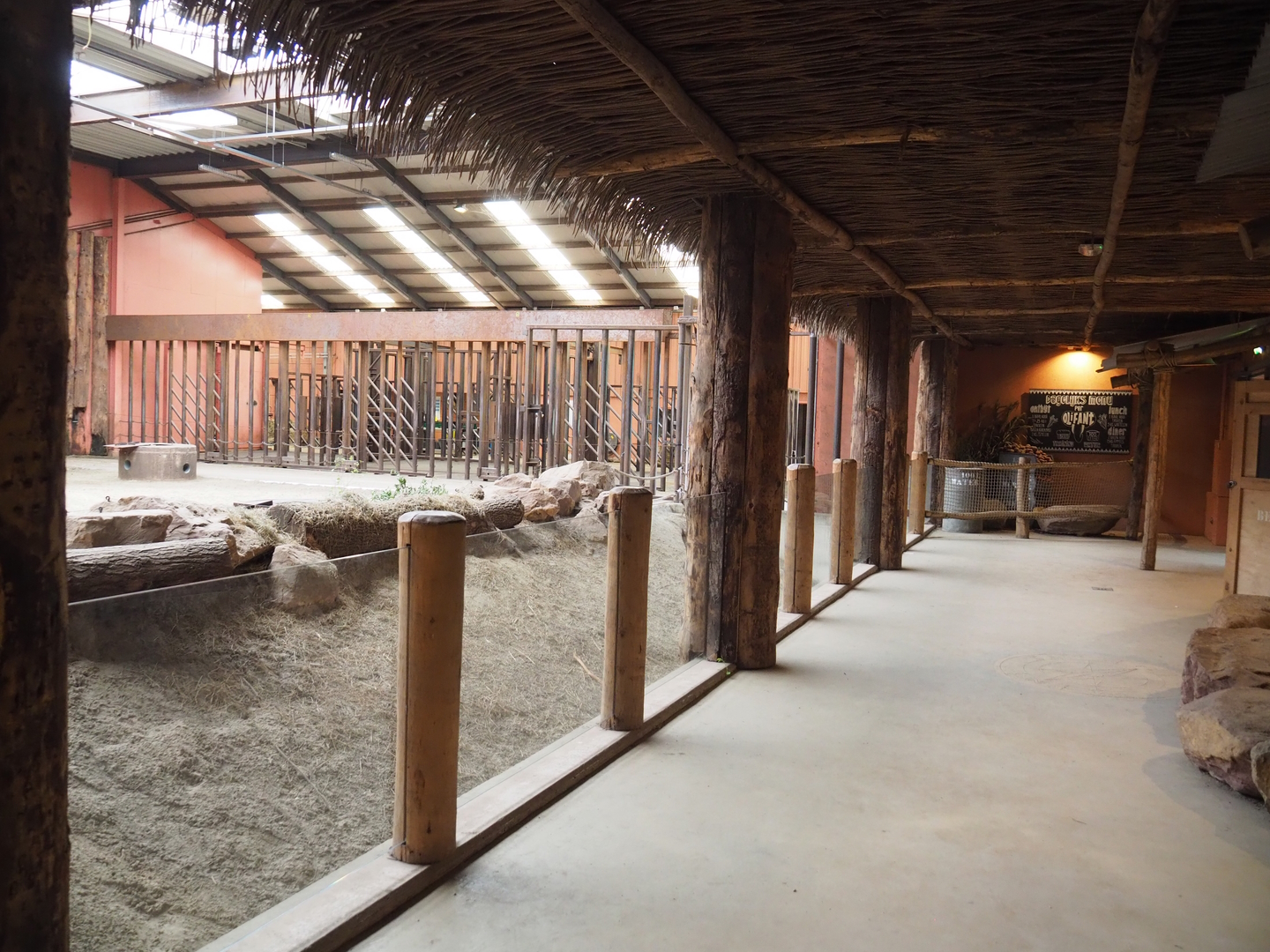 African elephant house visitor area, 2022-06-12