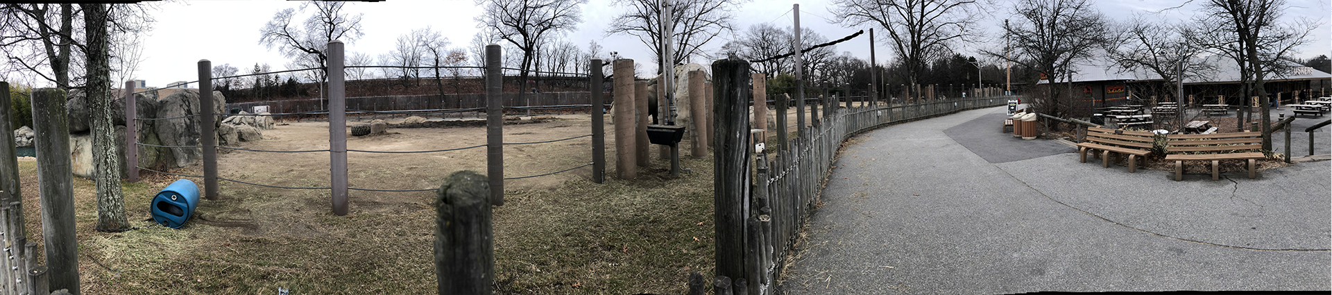 African Elephant Pavilion Panorama - Feb, 2020