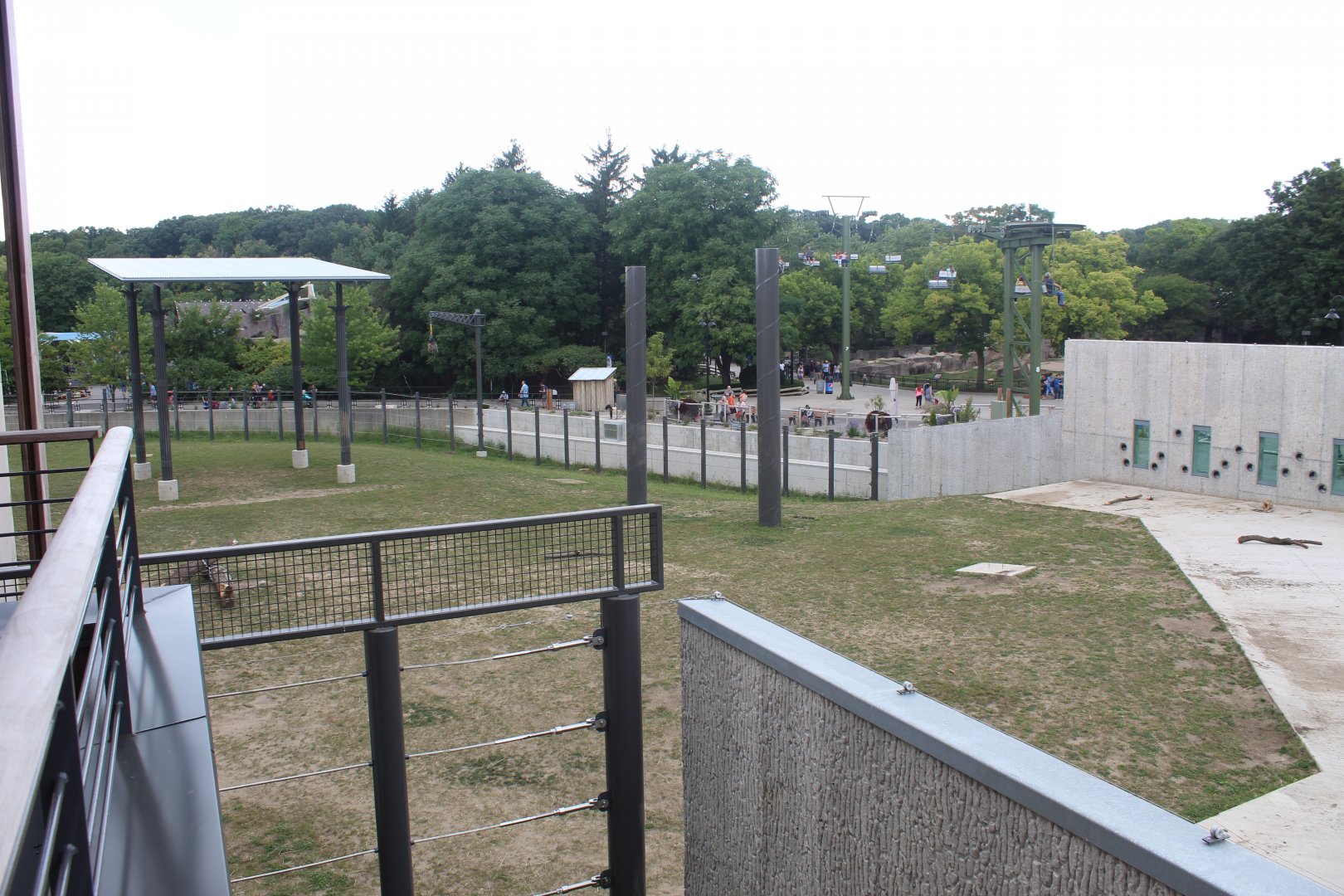 African Elephant Yard - View from Overlook Deck