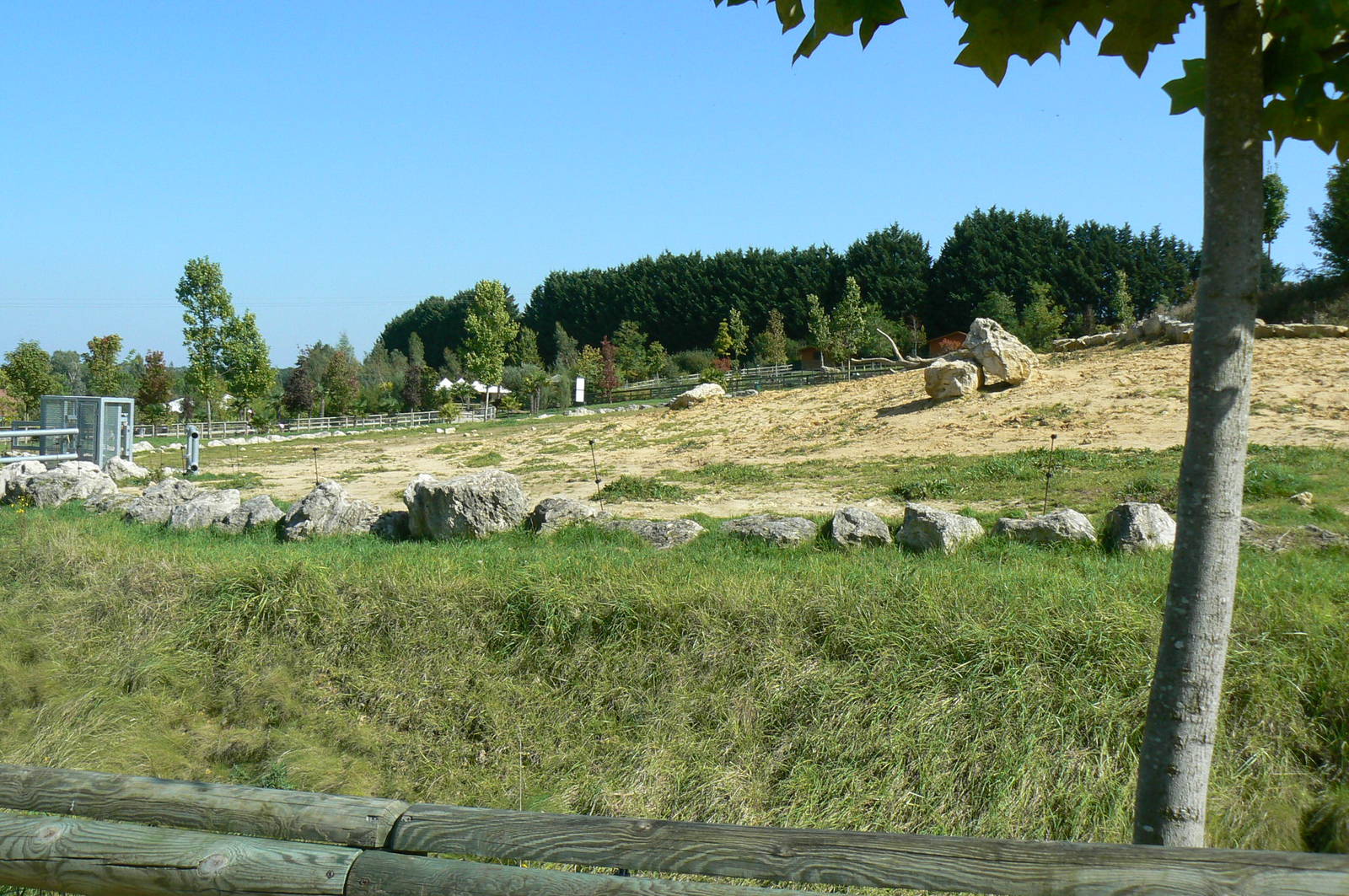 African elephants exhibit - Second enclosure (with sand)