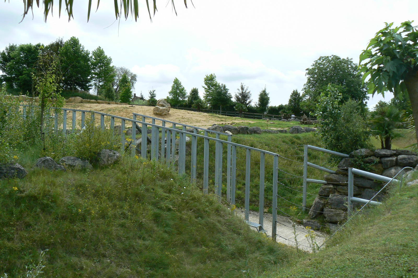 African elephants exhibit - Second enclosure (with sand)