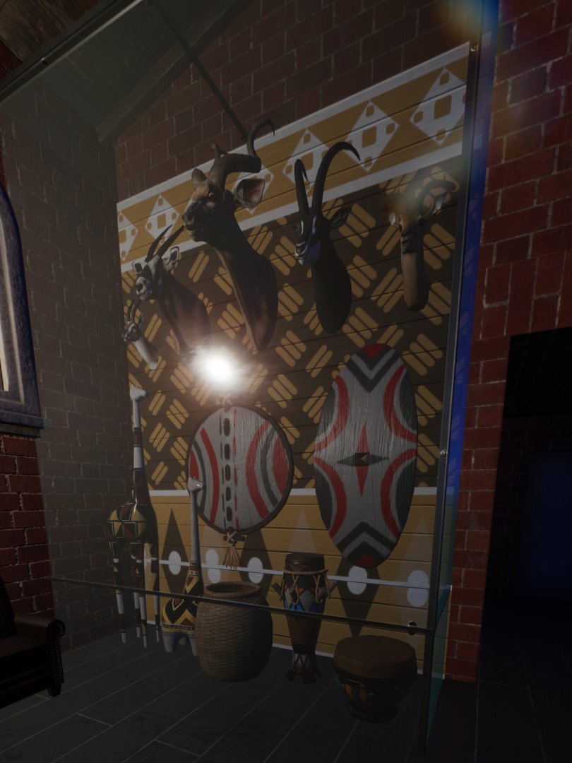 African Exhibit Case