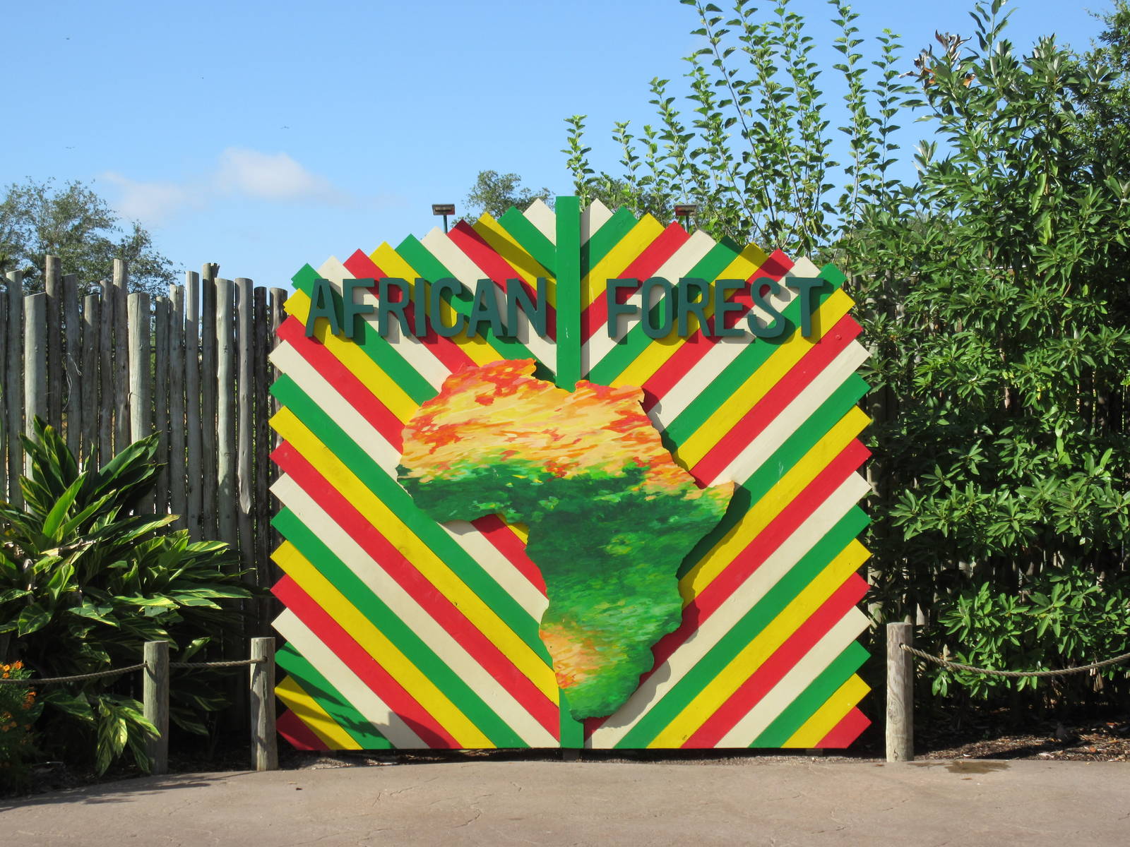 African Forest - Entrance Sign
