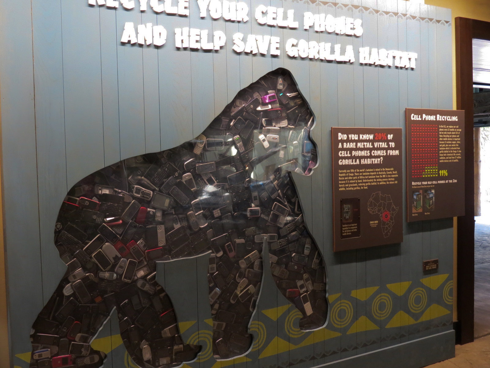 African Forest - The Great Ape Gallery - Cell Phone Interpretive Display