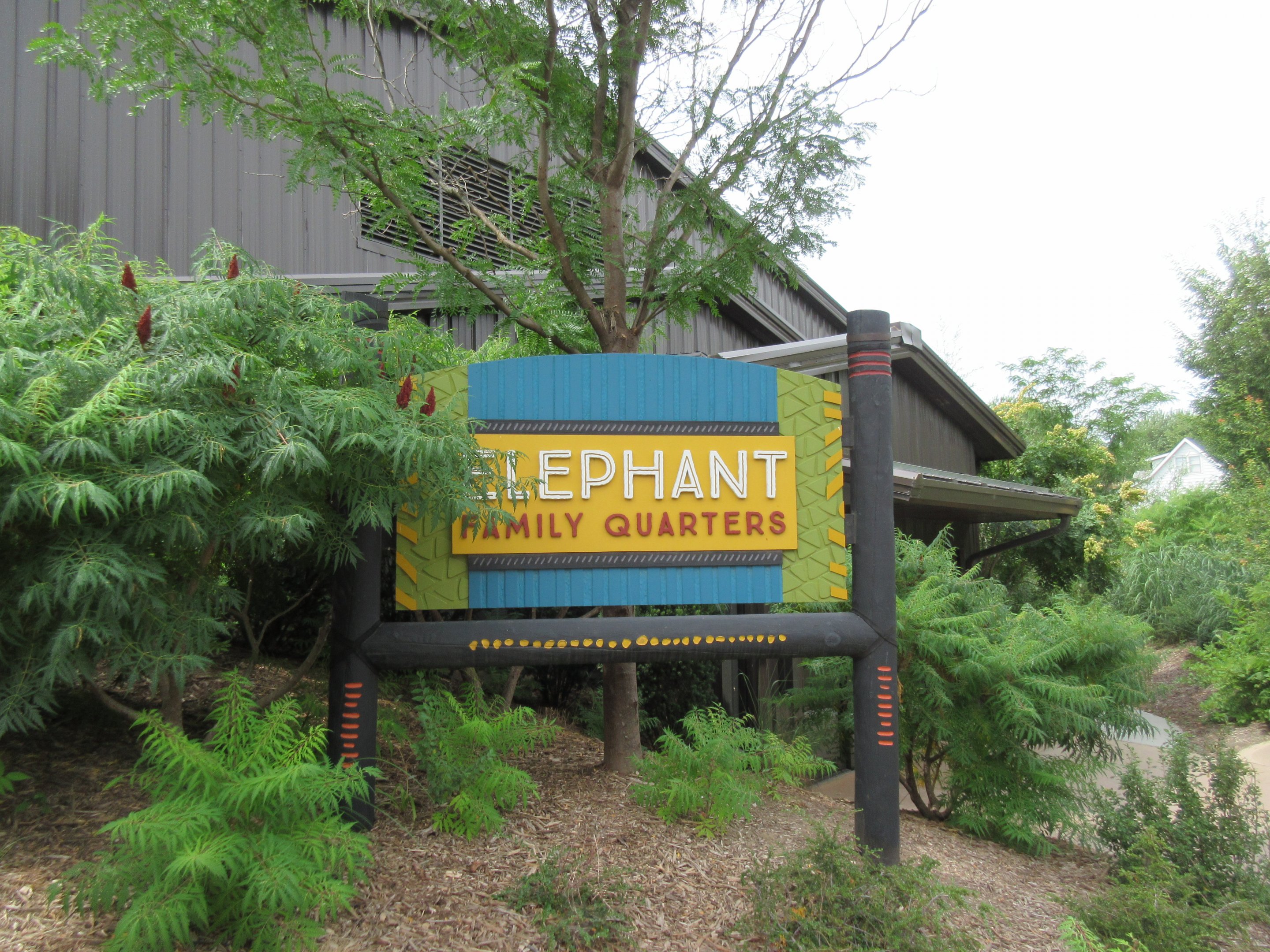 African Grasslands - Elephant Barn Sign