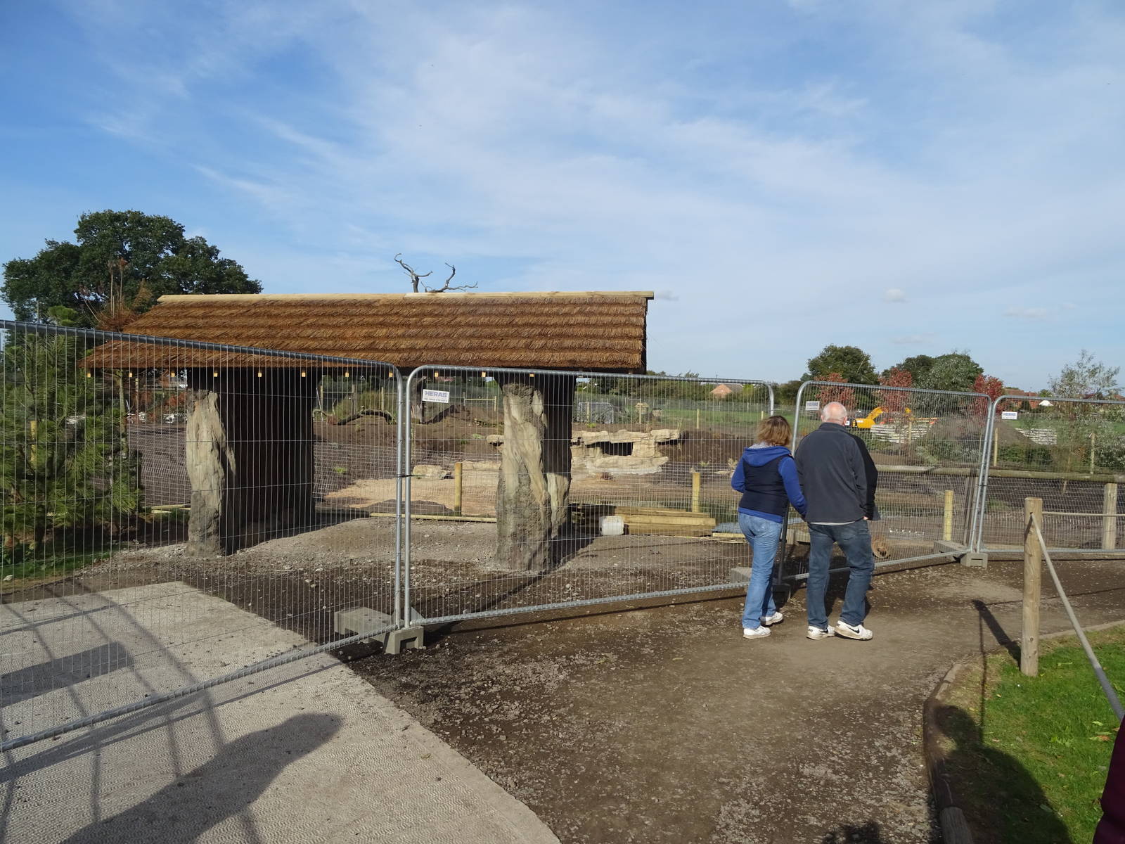 African Hunting Dog Exhibit Viewing Area at Yorkshire Wildlife Park