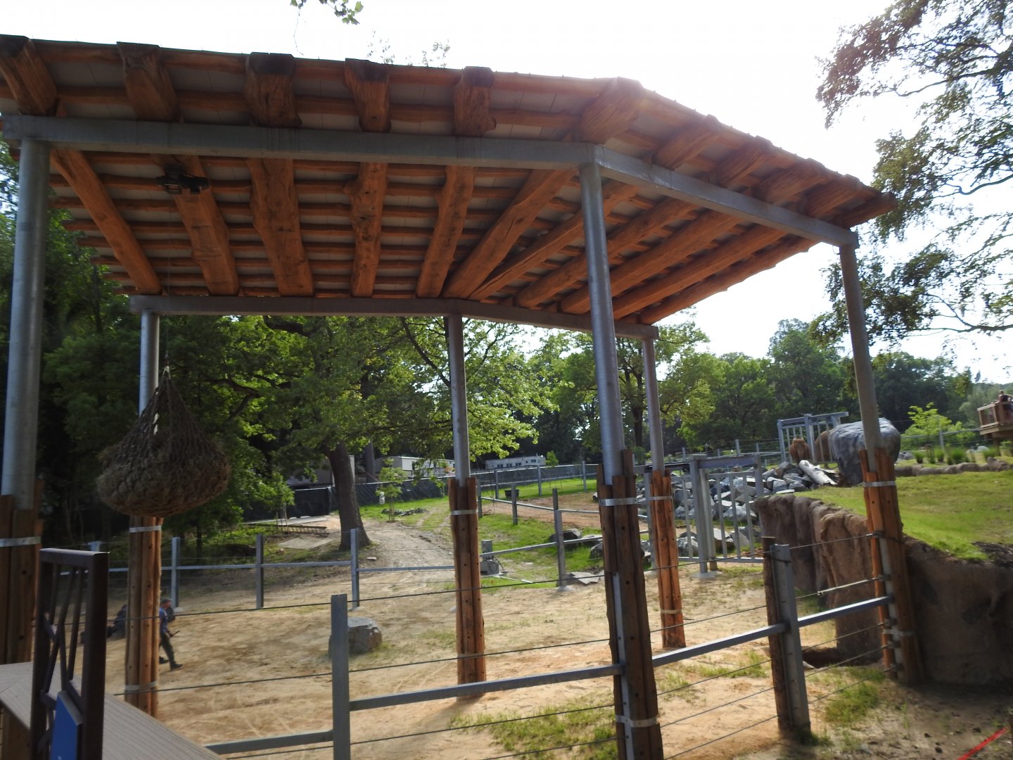 African Journey New Shade Structure in Elephant Yard - June 2019