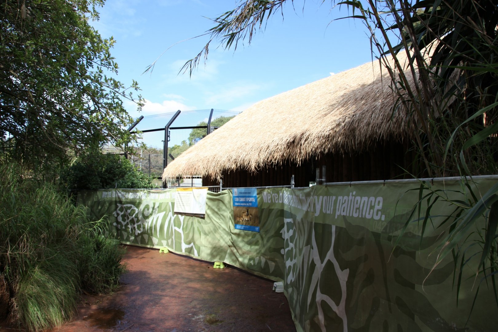 African Lion Enclosure Under Construction.