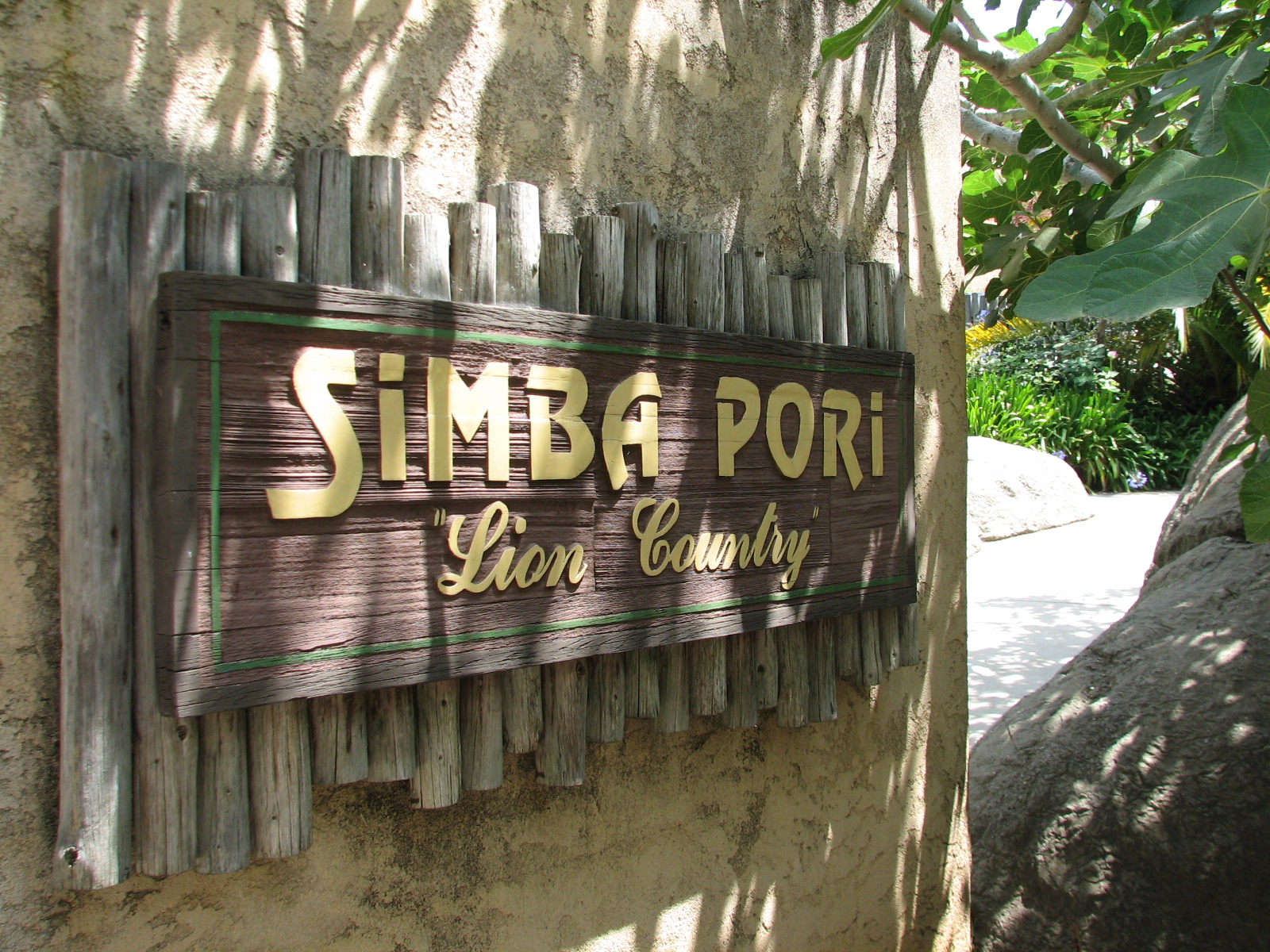 African Lion Exhibit - Sign