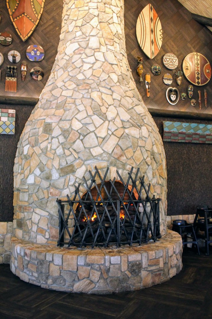 African Lodge Interior