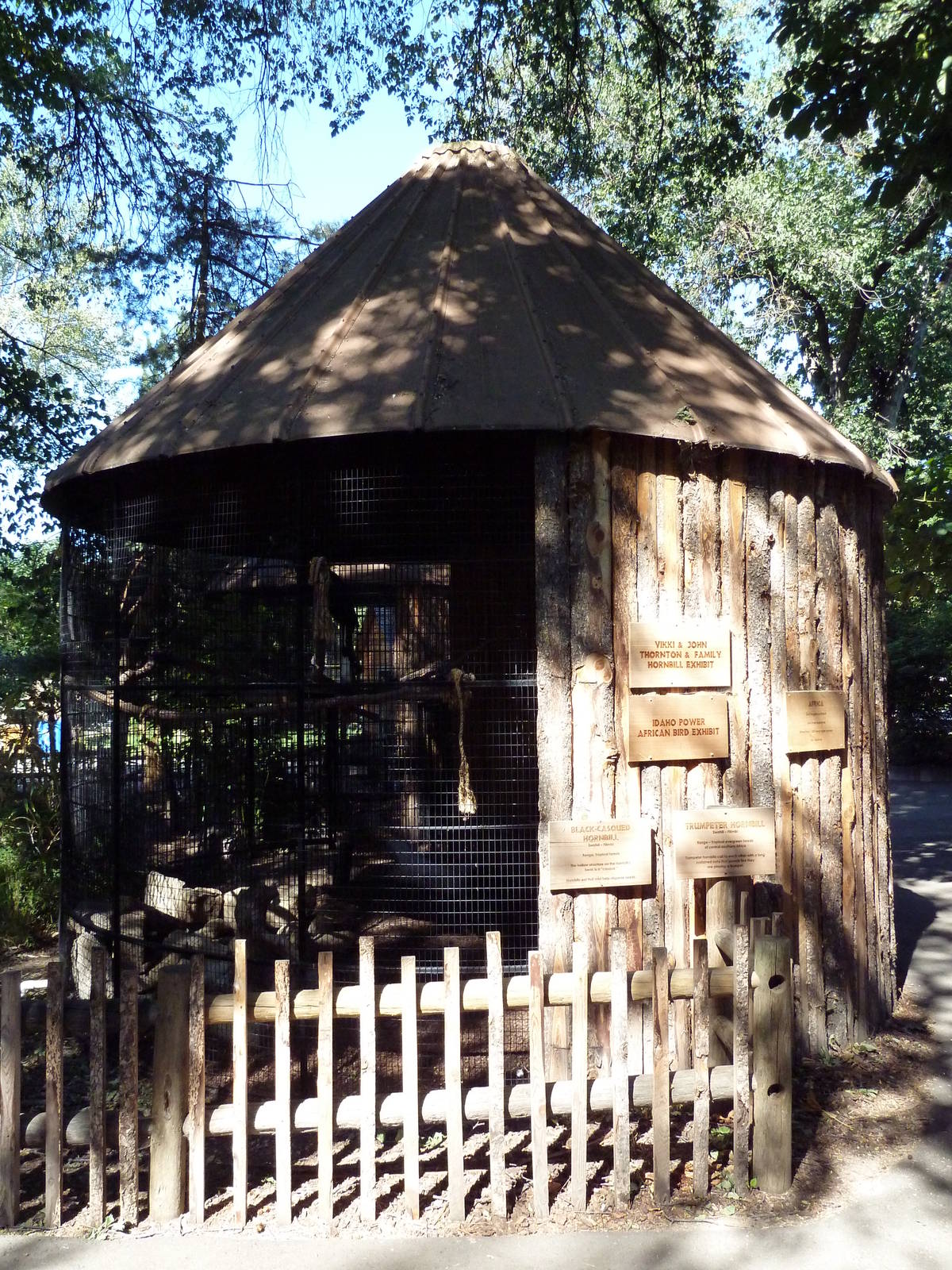African Plains - Black-Casqued + Trumpeter Hornbill Exhibit