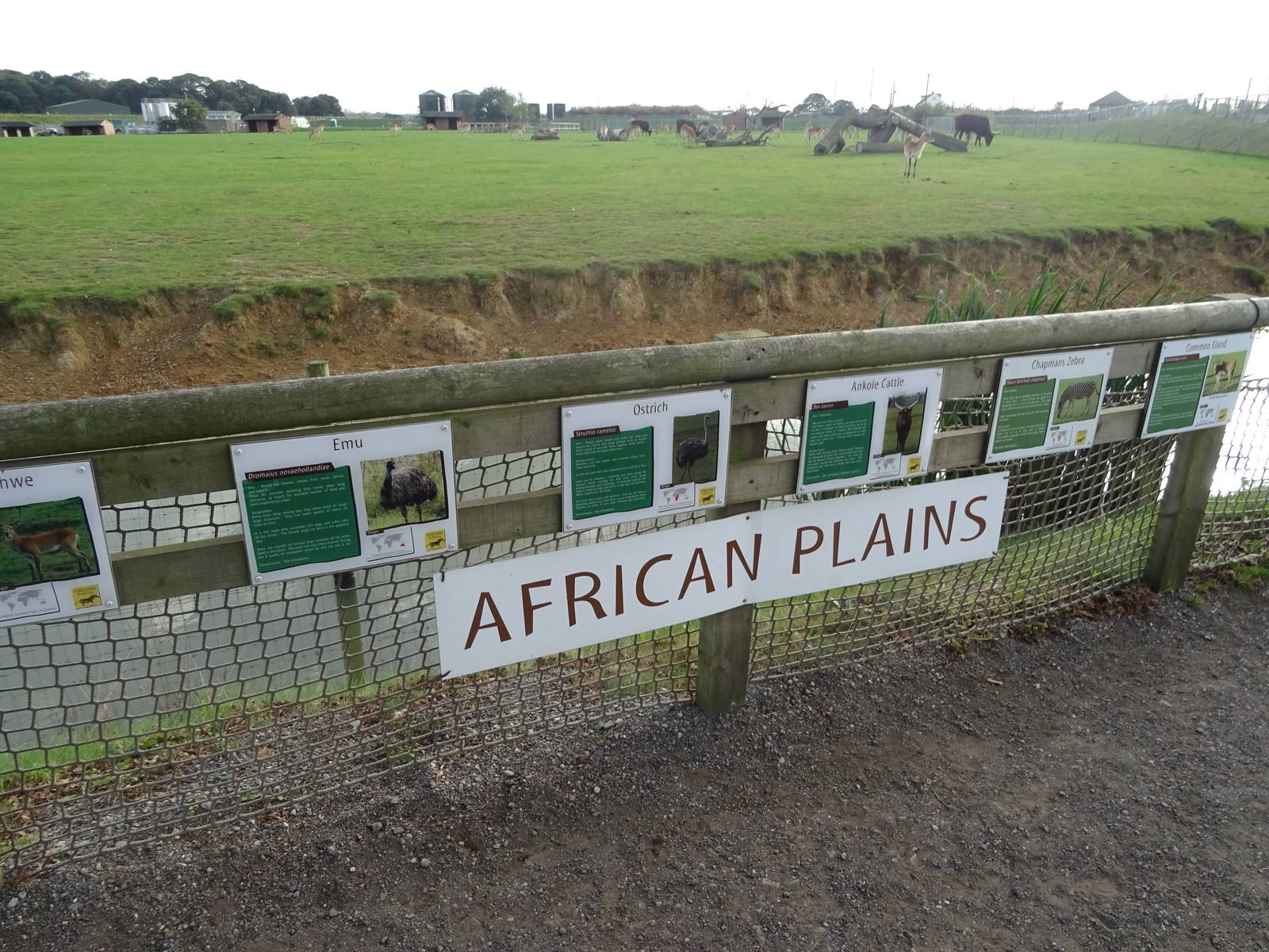 African Plains Signage at Yorkshire Wildlife Park
