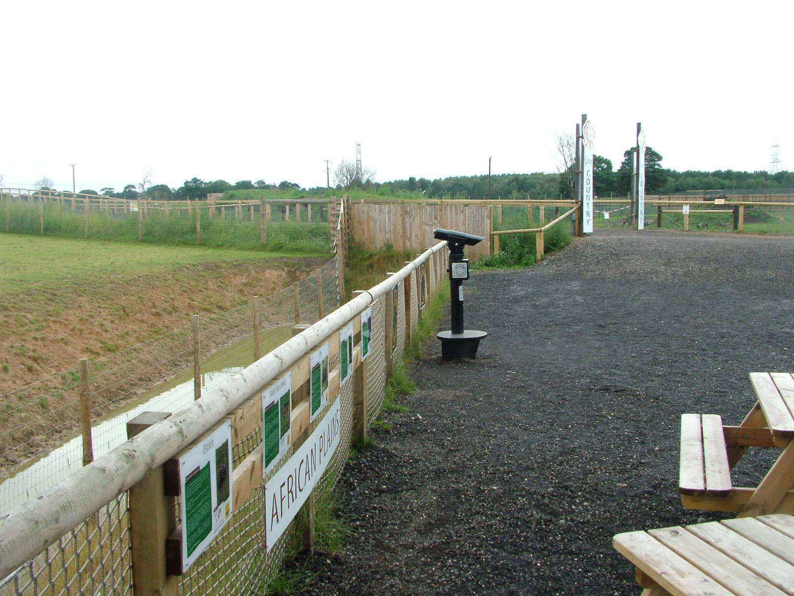 African Plains viewing area at Yorkshire WP, 18/07/10