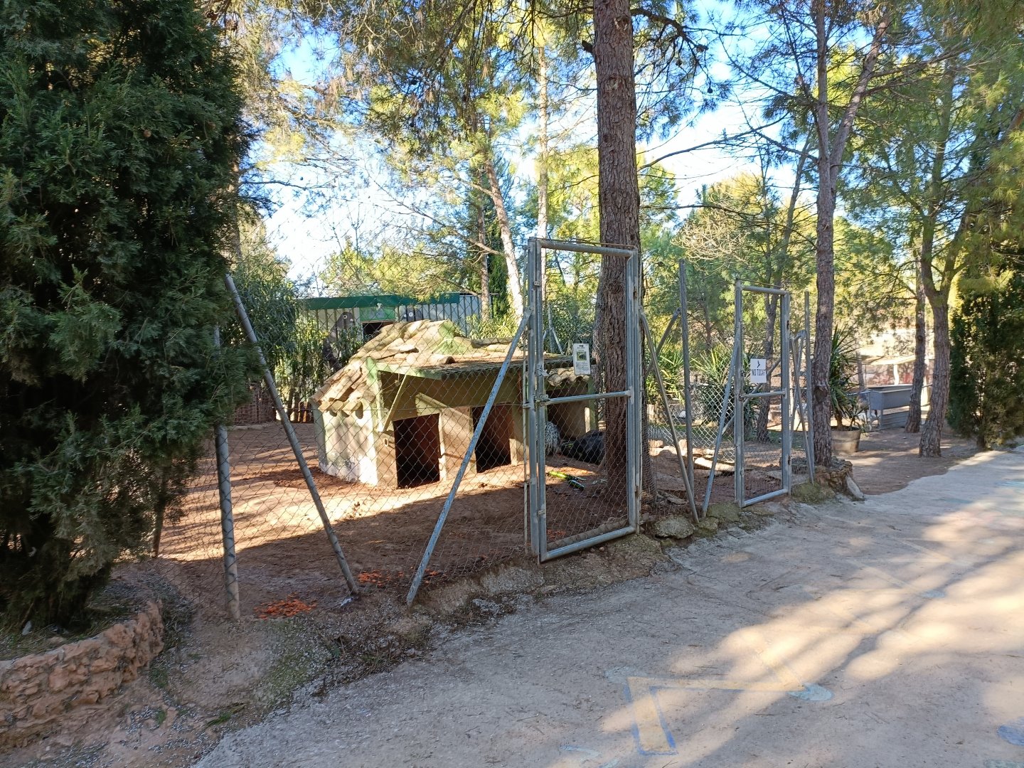 African porcupine exhibit - Bioparque La Rocha