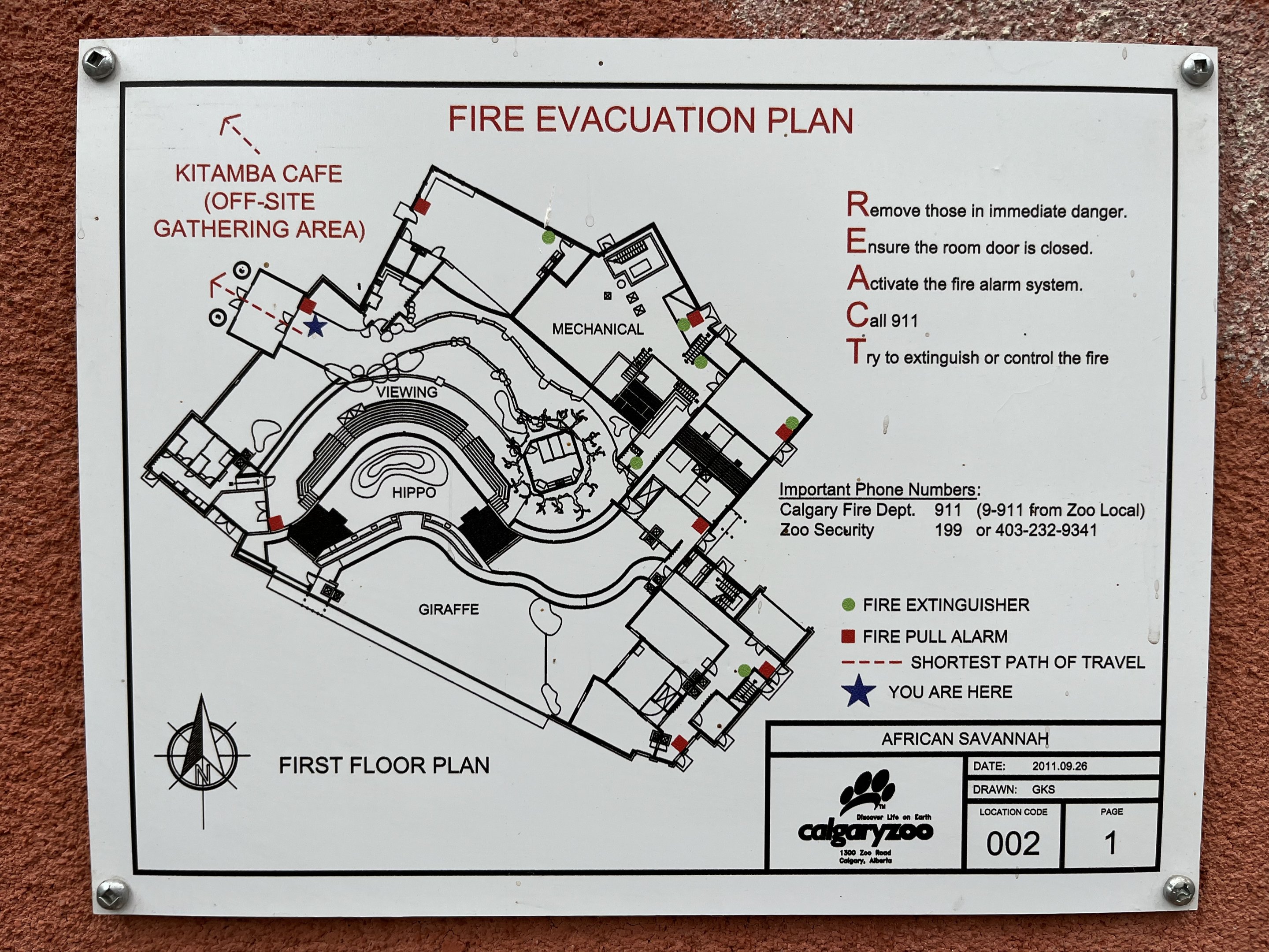 African Savanna Building - Sign