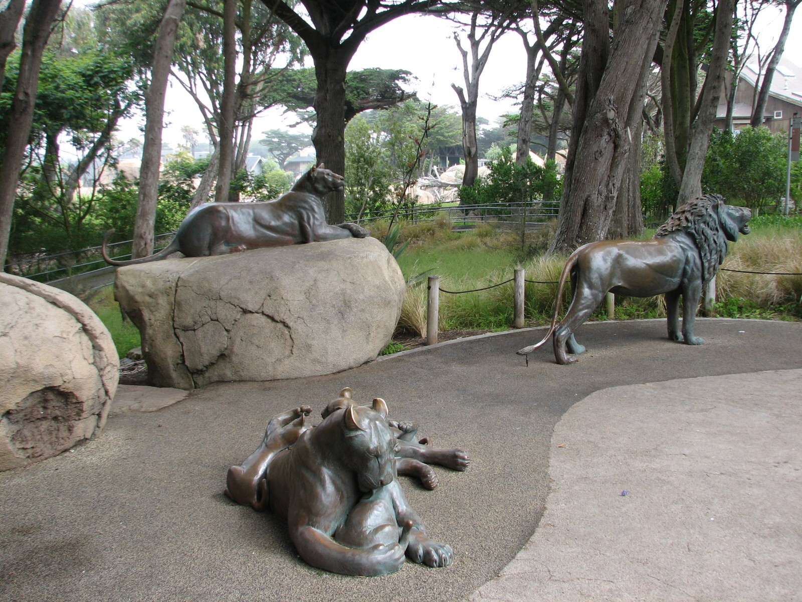African Savanna - Lion Statues