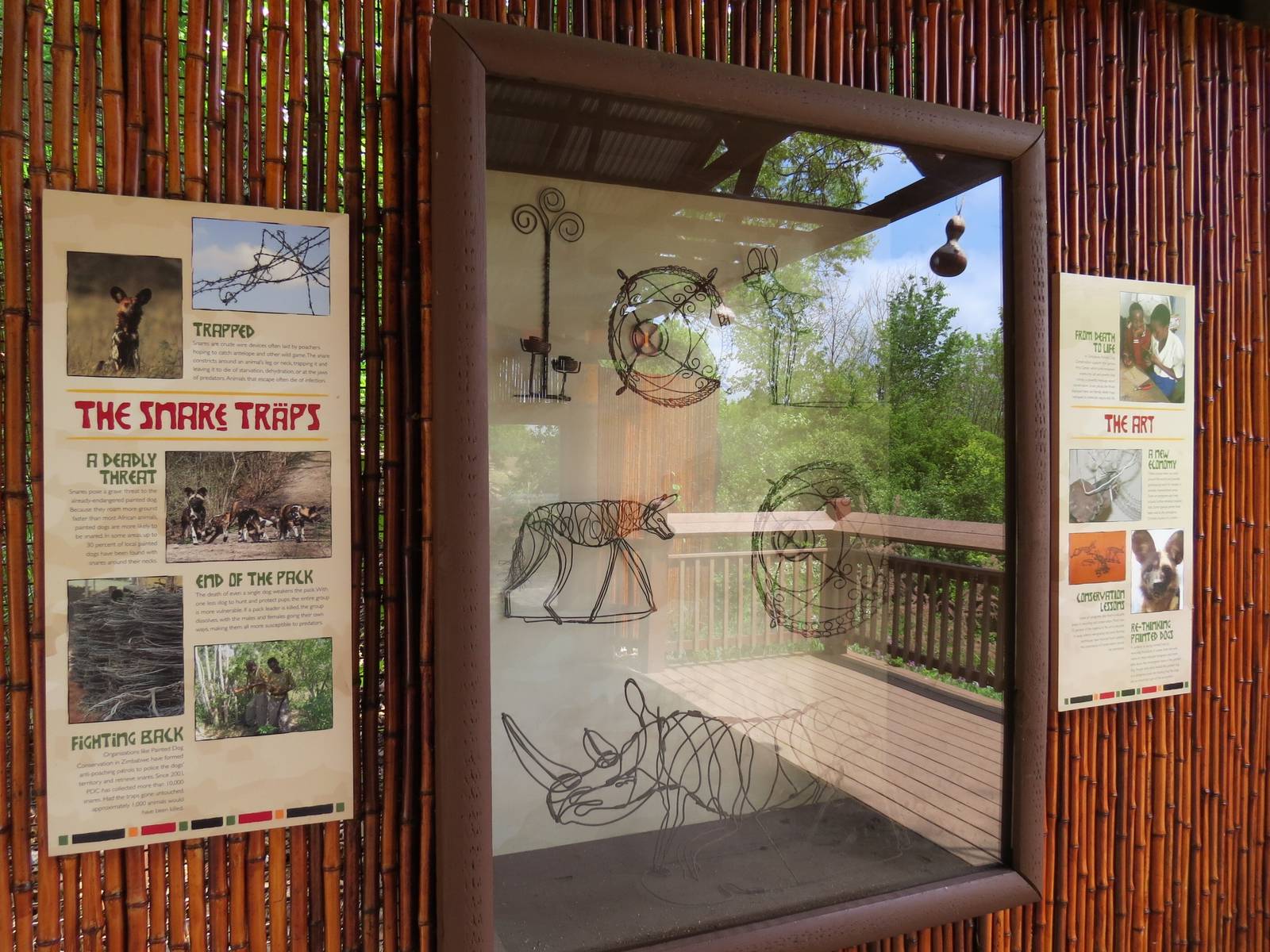 African Savanna - Painted Dog Bush Camp Snare Sculptures