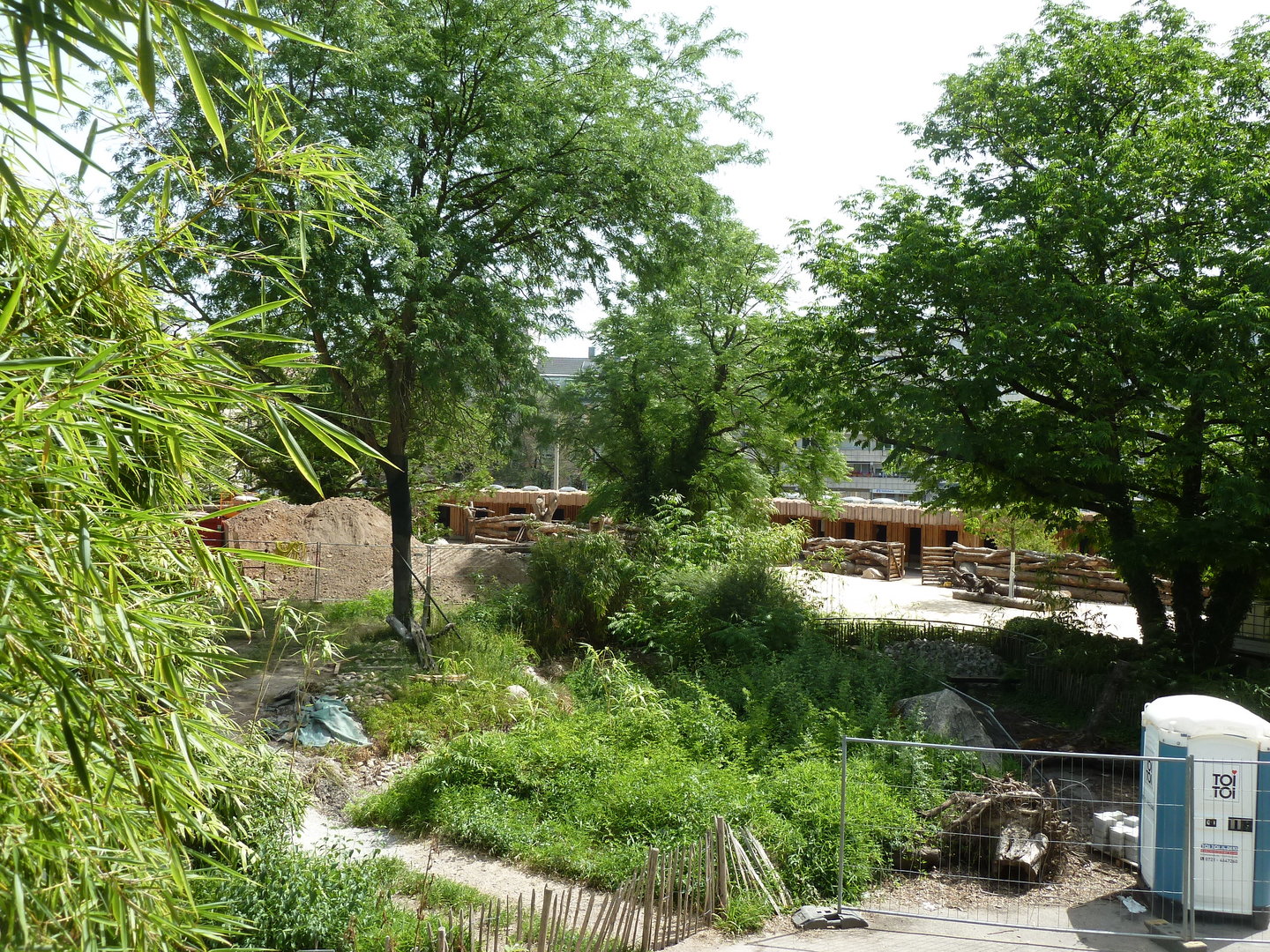 African savannah construction site