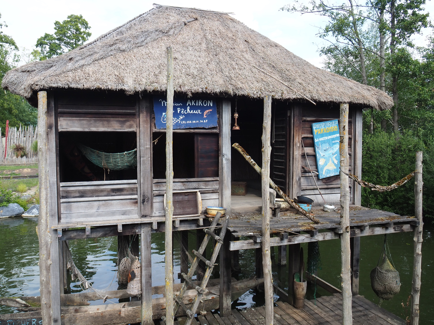 African stilt village fisher's hut, 2020-09-02