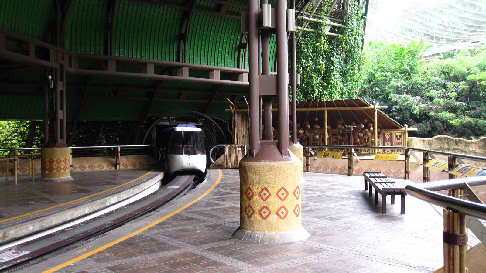 African Waterfall Aviary Monorail Station