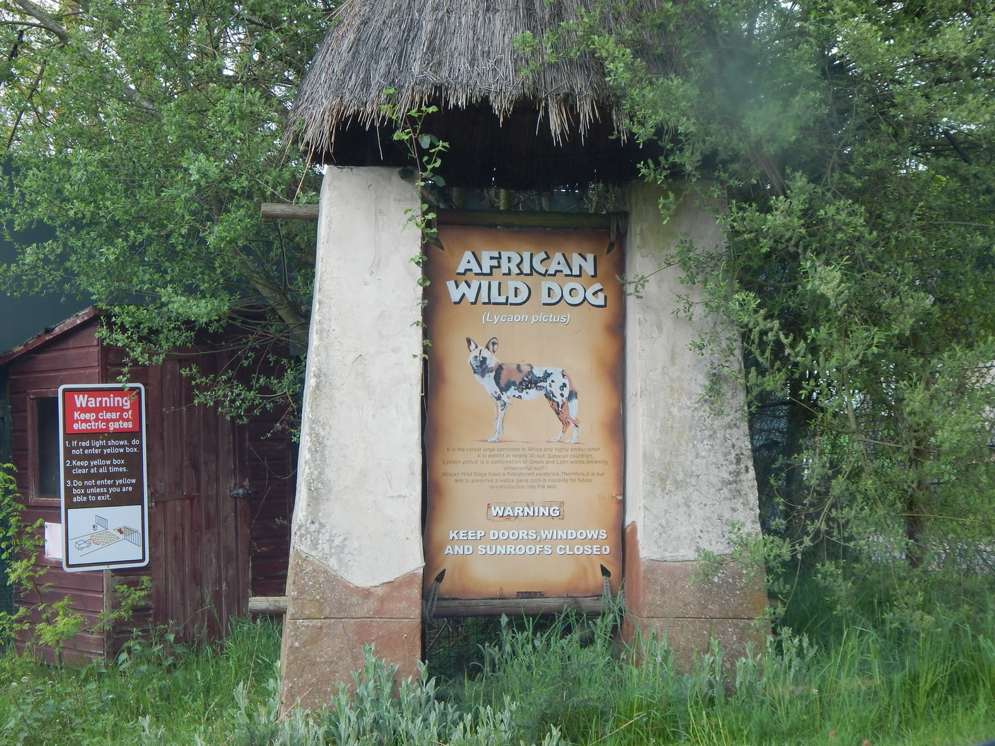 African wild dog signage 150523