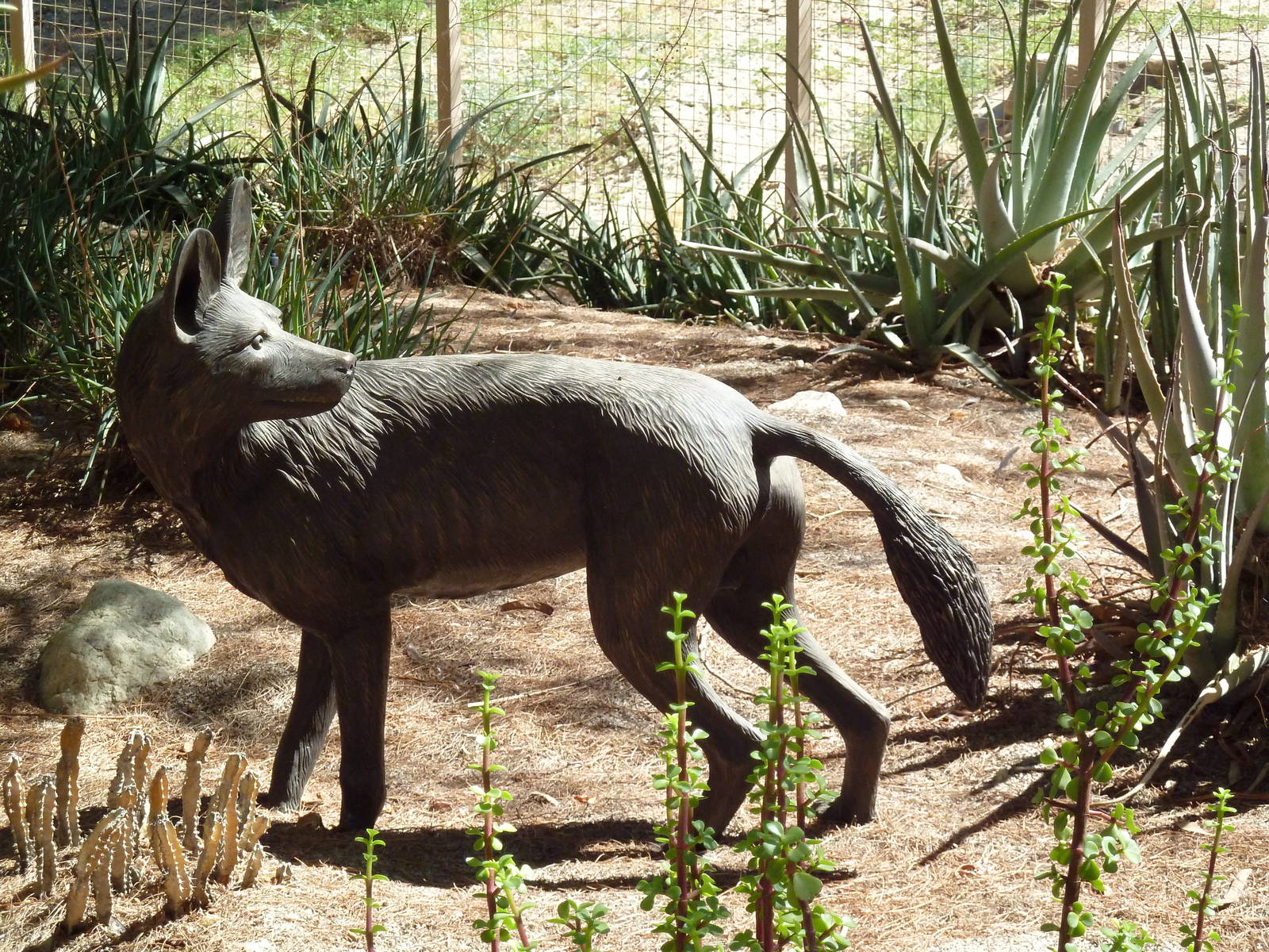African Wild Dog Statue