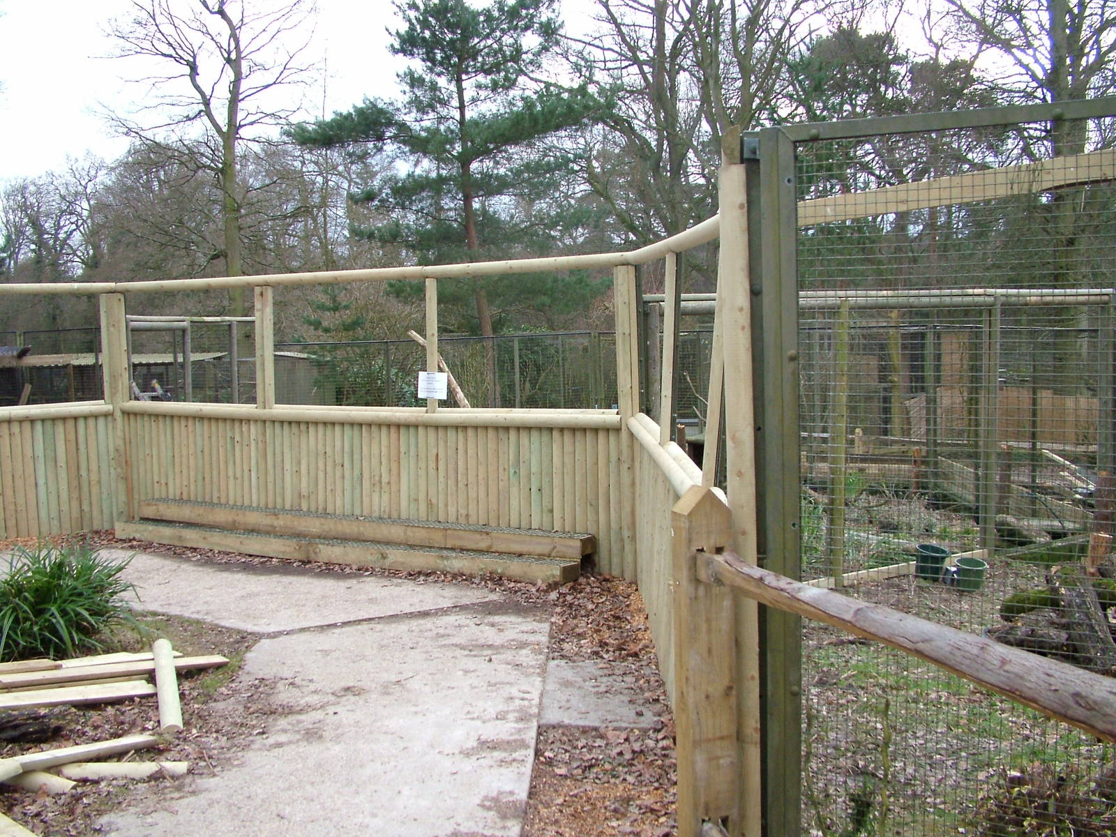 Agouti exhibit construction at Tilgate Nature Centre 14/03/10