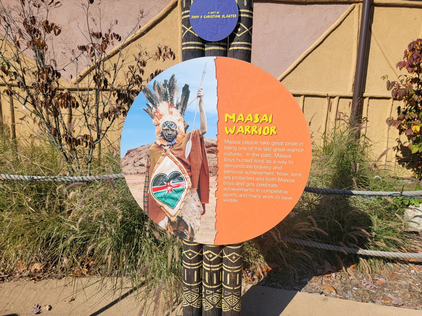 Akron Zoo - Maasai Warriors sign