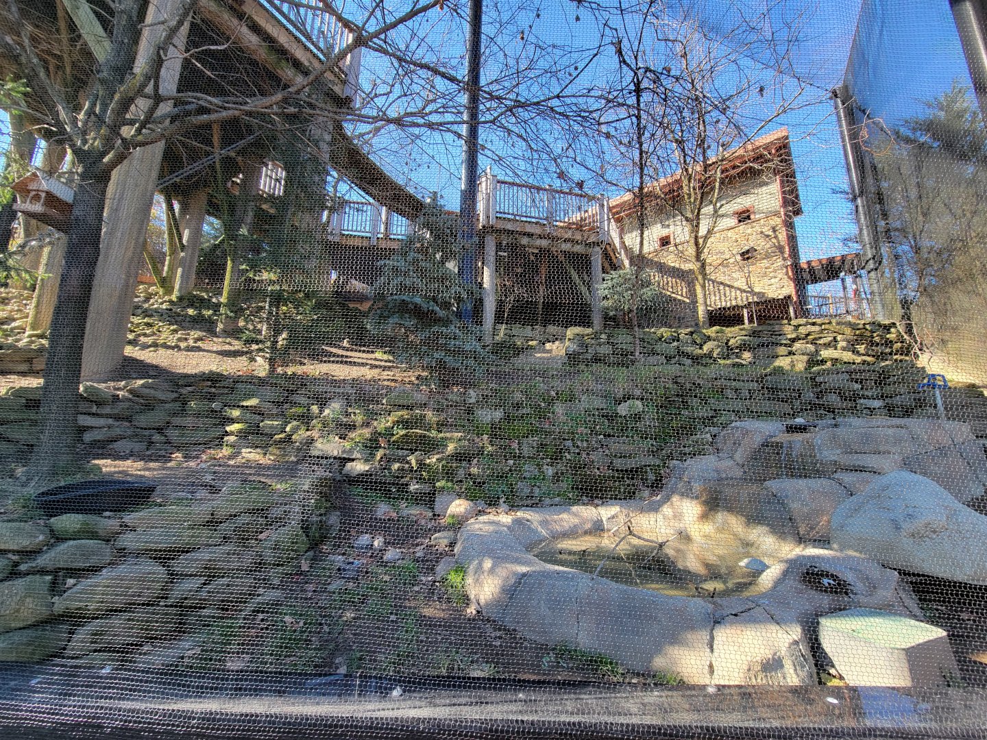 Akron Zoo - Native aviary from lower path