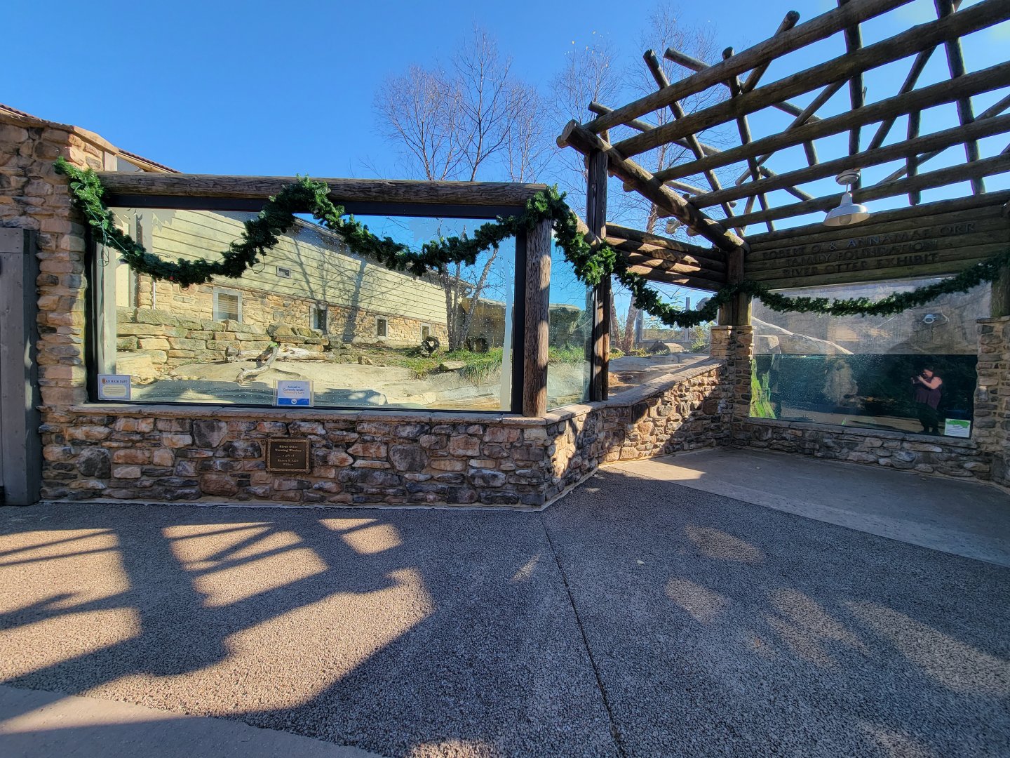 Akron Zoo - North American river otter exhibit
