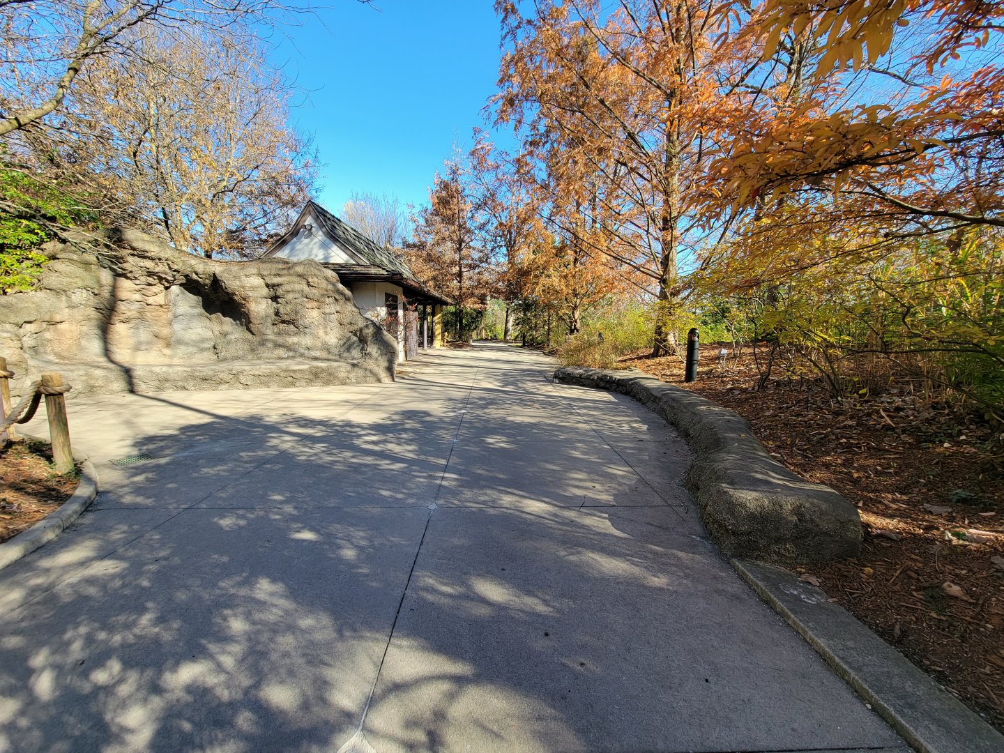 Akron Zoo - Path to tufted deer