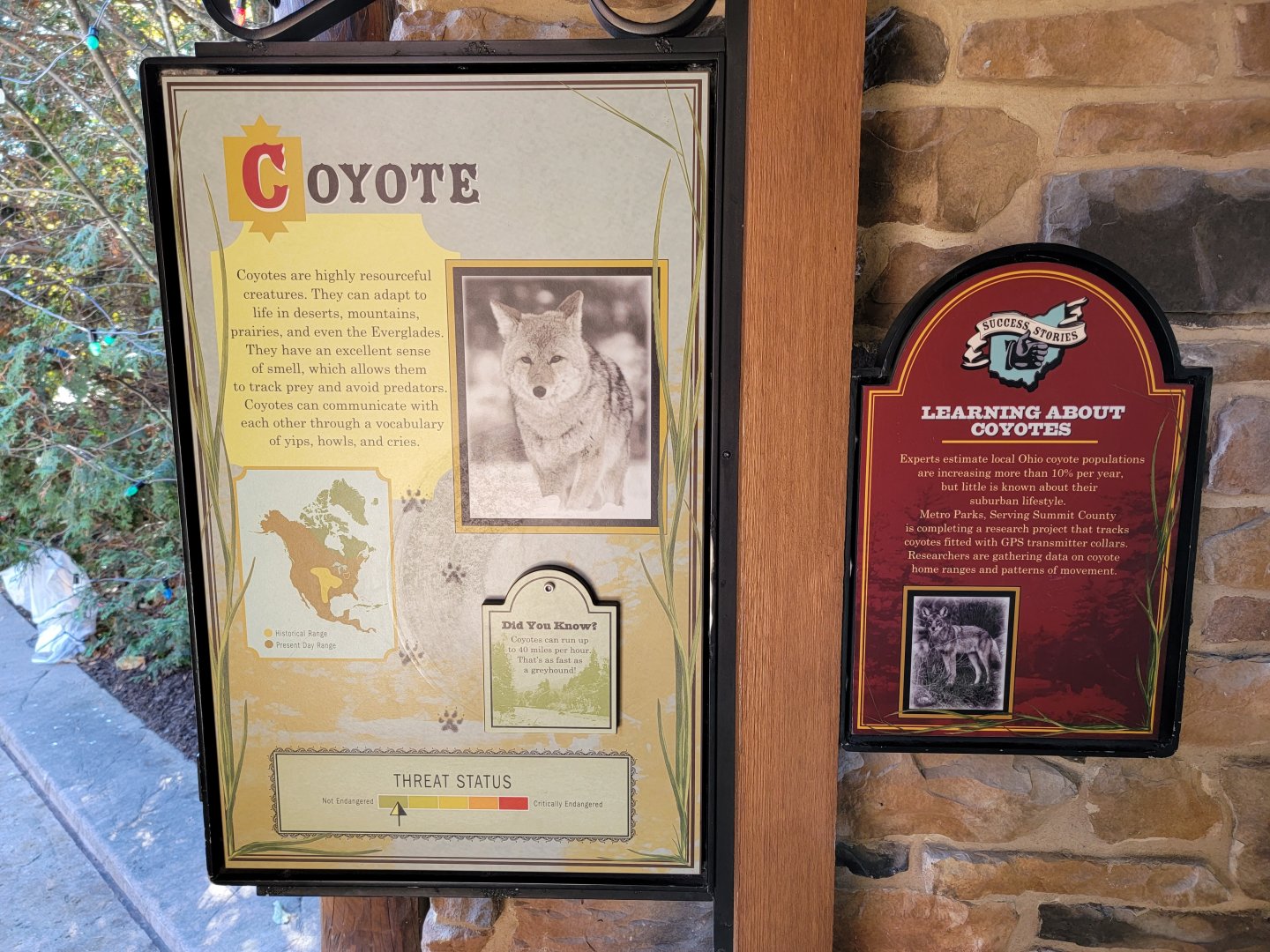 Akron Zoo - Signage example for Grizzly Ridge