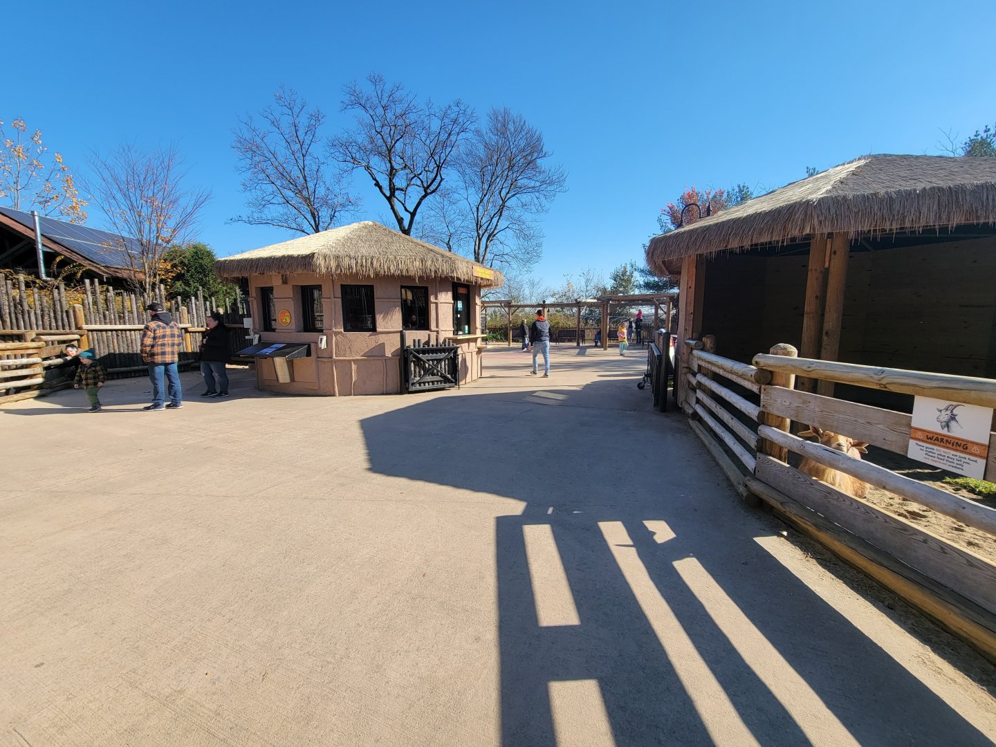 Akron Zoo - Ticket booth for train, goat feeding