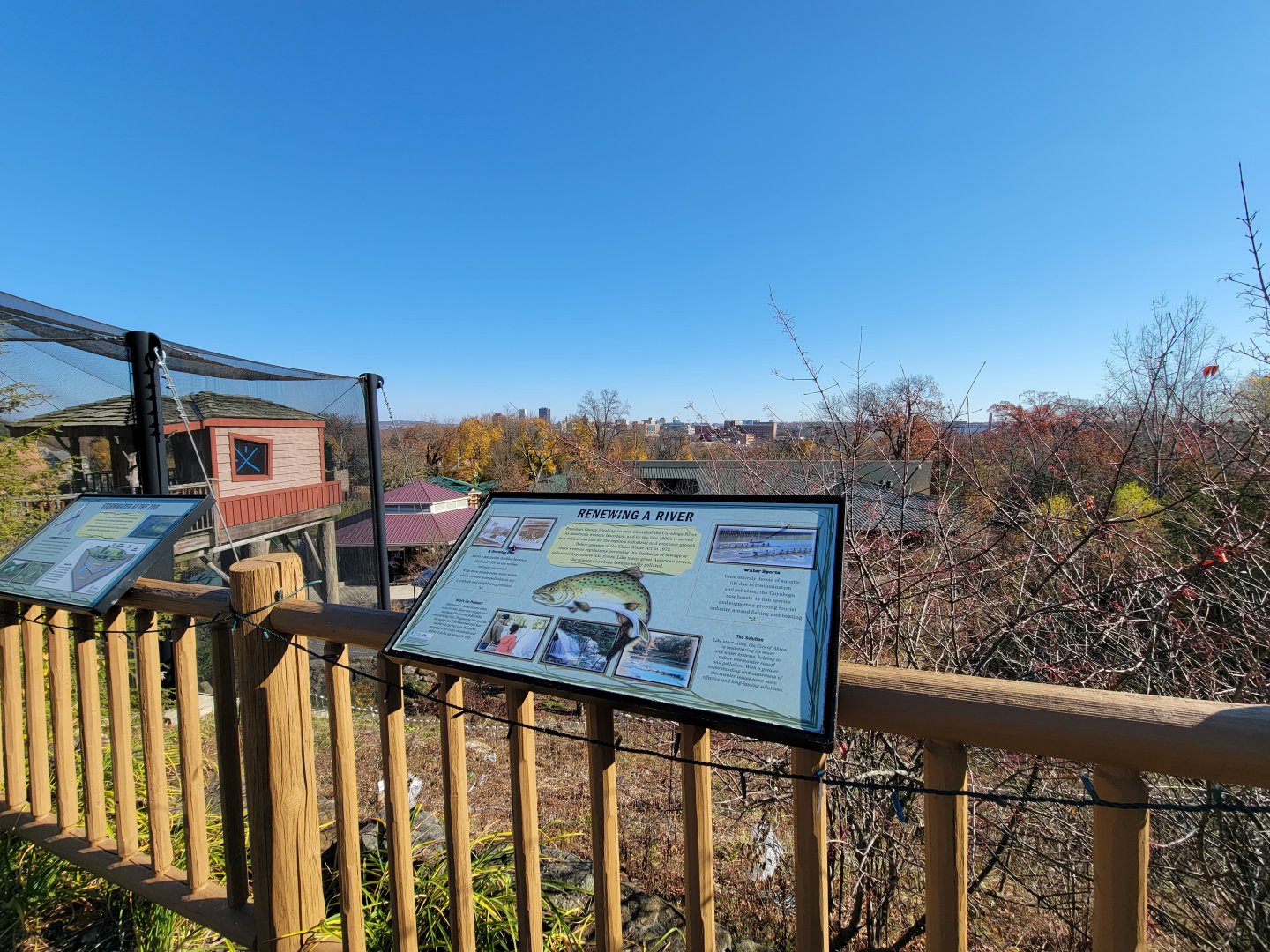 Akron Zoo - View of Akron city from the zoo