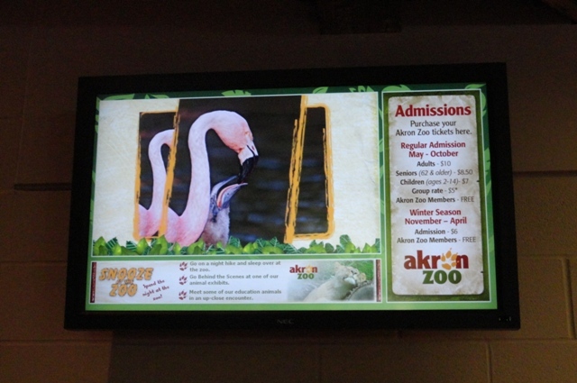 Akron Zoo's New Information Screens