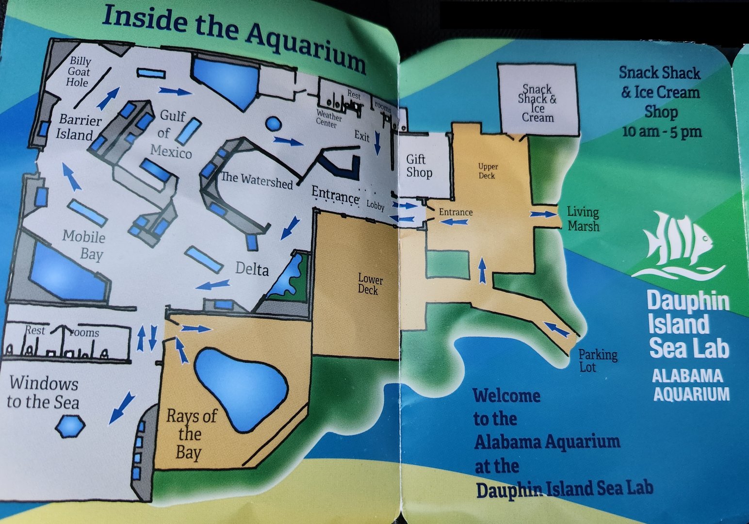 Alabama Aquarium - Map