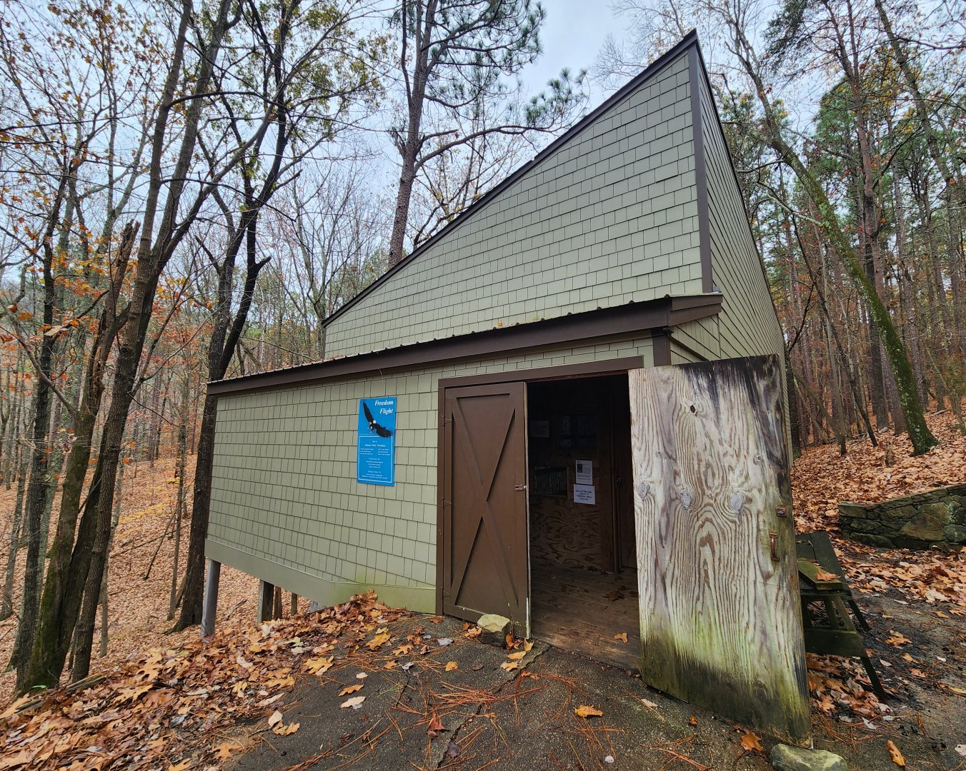 Alabama Wildlife Center - Freedom Flight barn entrance