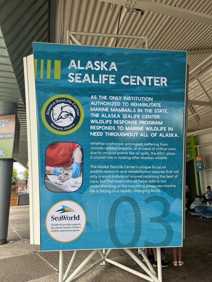 Alaska SeaLife Center Signage