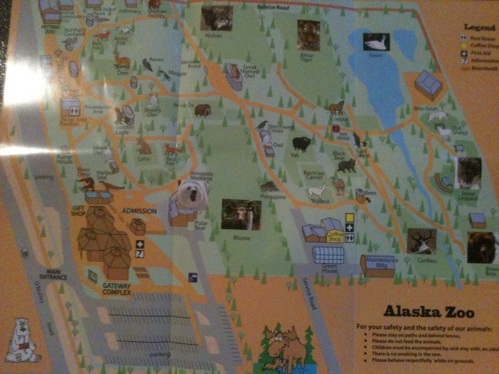 Alaska Zoo Guest Map