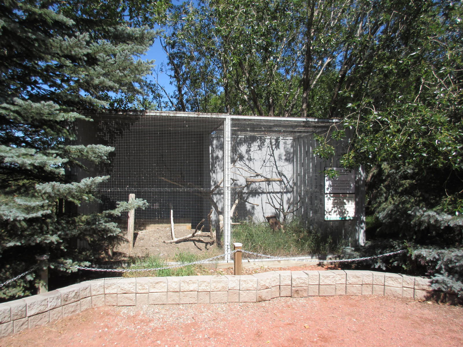 Alberta Birds of Prey Centre - Northern Harrier Hawk Exhibit