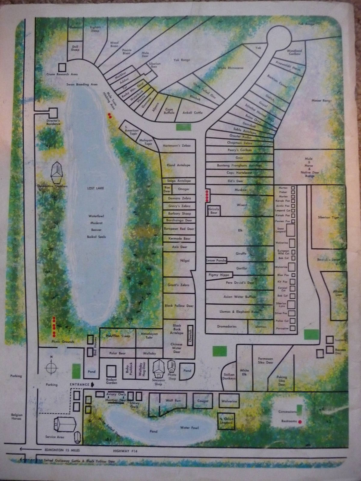 Alberta Game Farm - Map