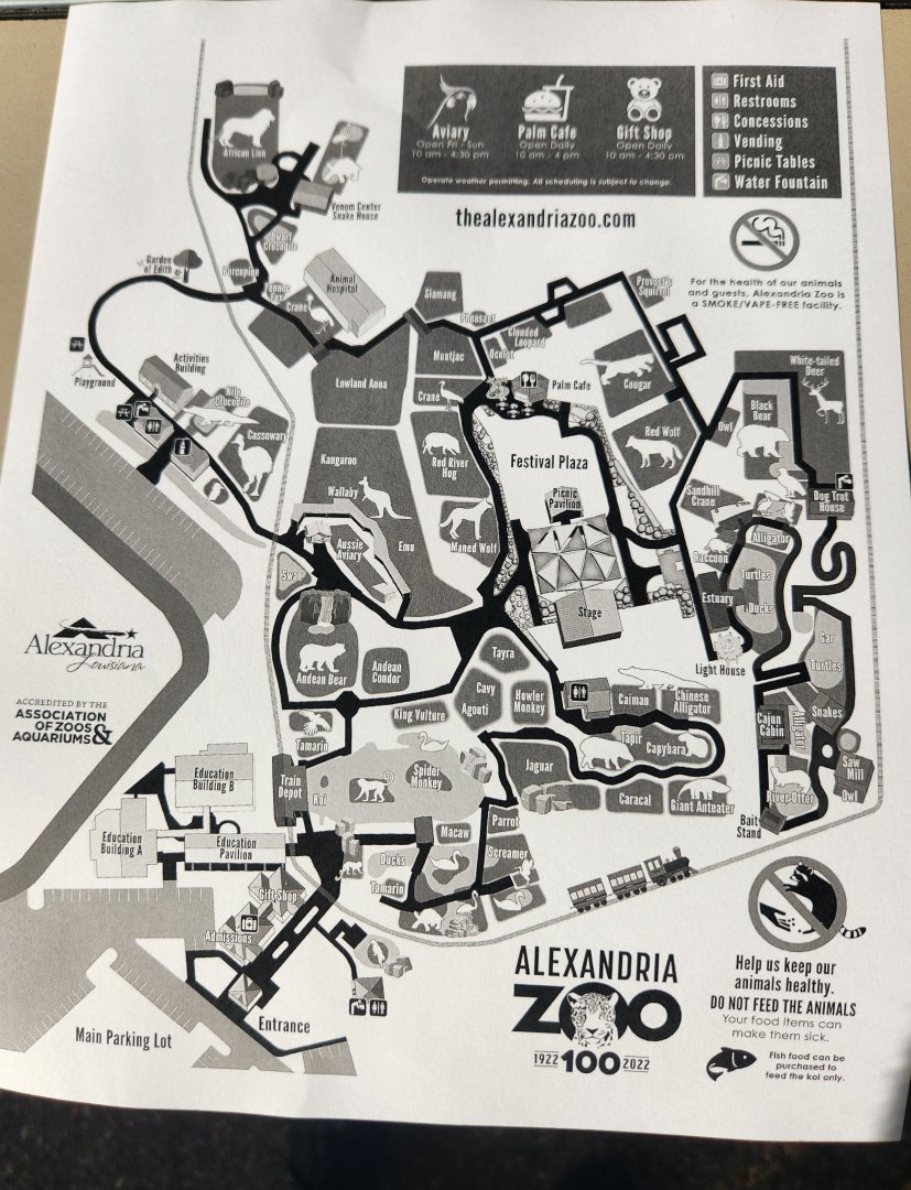 Alexandria Zoo - Map (2024)