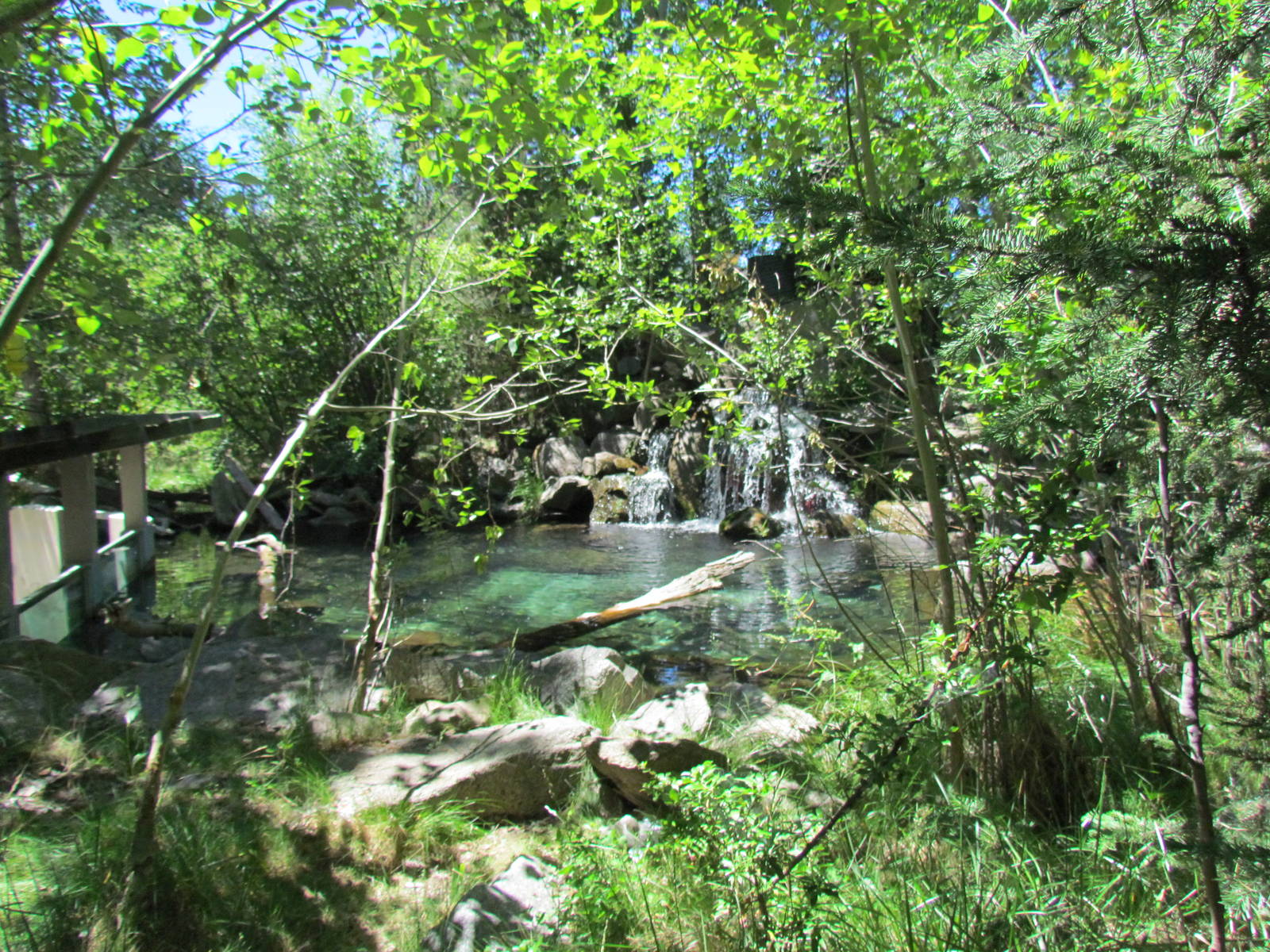 Alpine Lake Waterfall Overlook