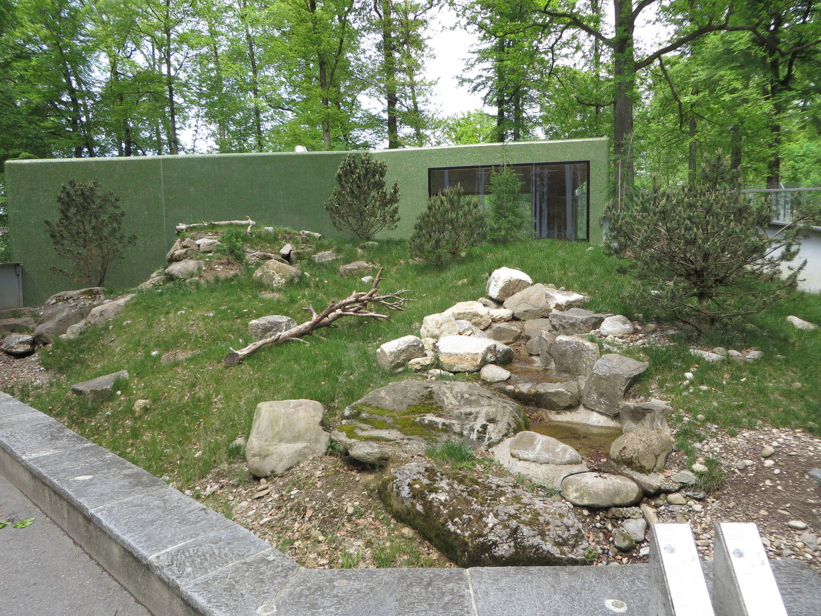 Alpine marmot enclosure